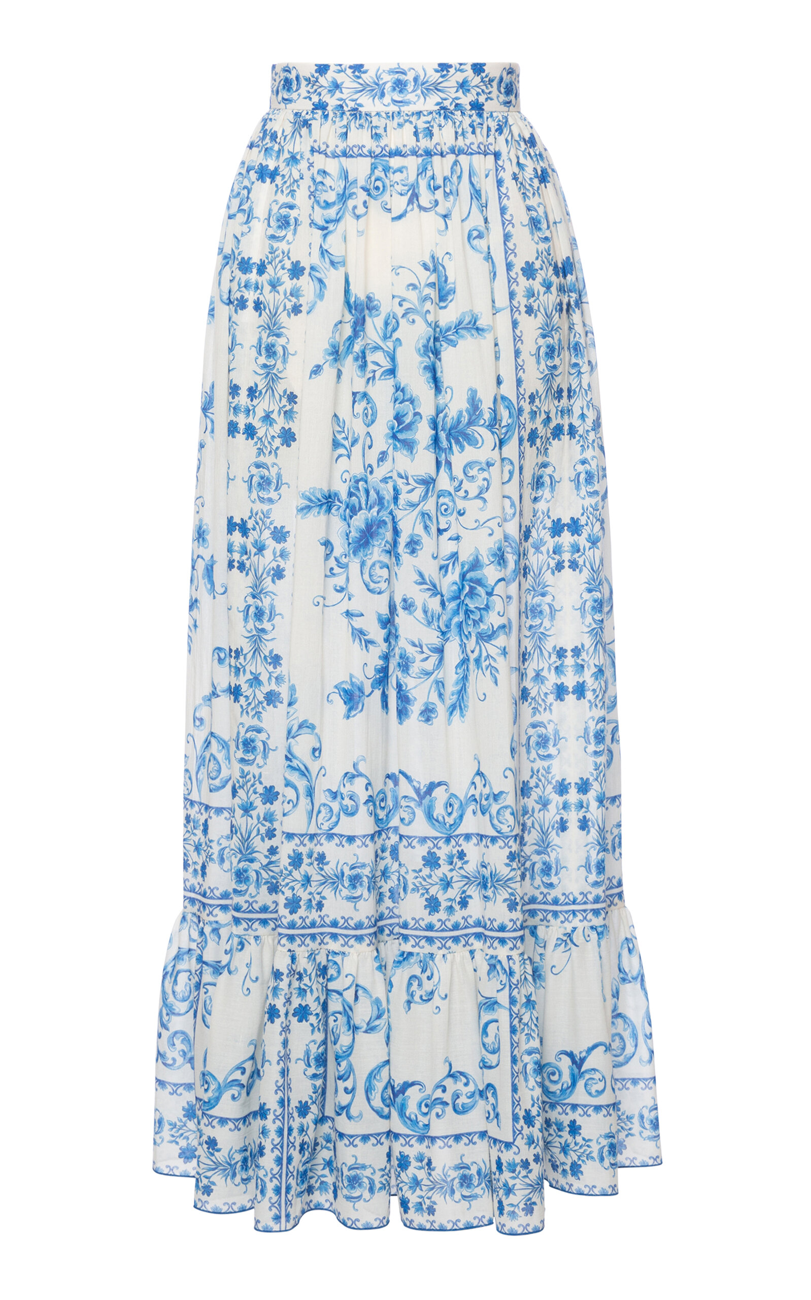 Lena Hoschek Capricciosa Skirt piastrelle - Light Blue - XXL