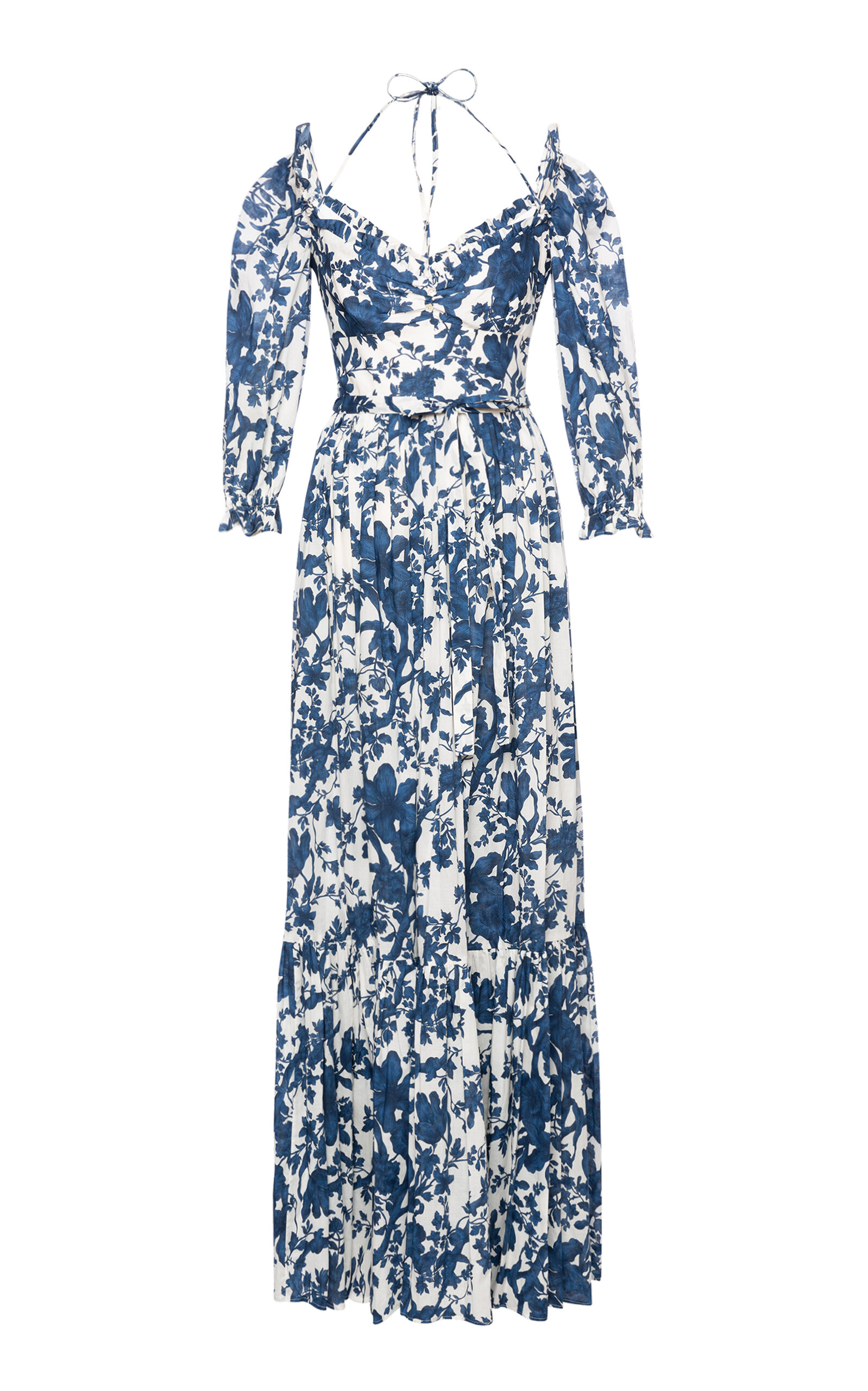 Lena Hoschek D'Este Printed Off-The-Shoulder Maxi Dress