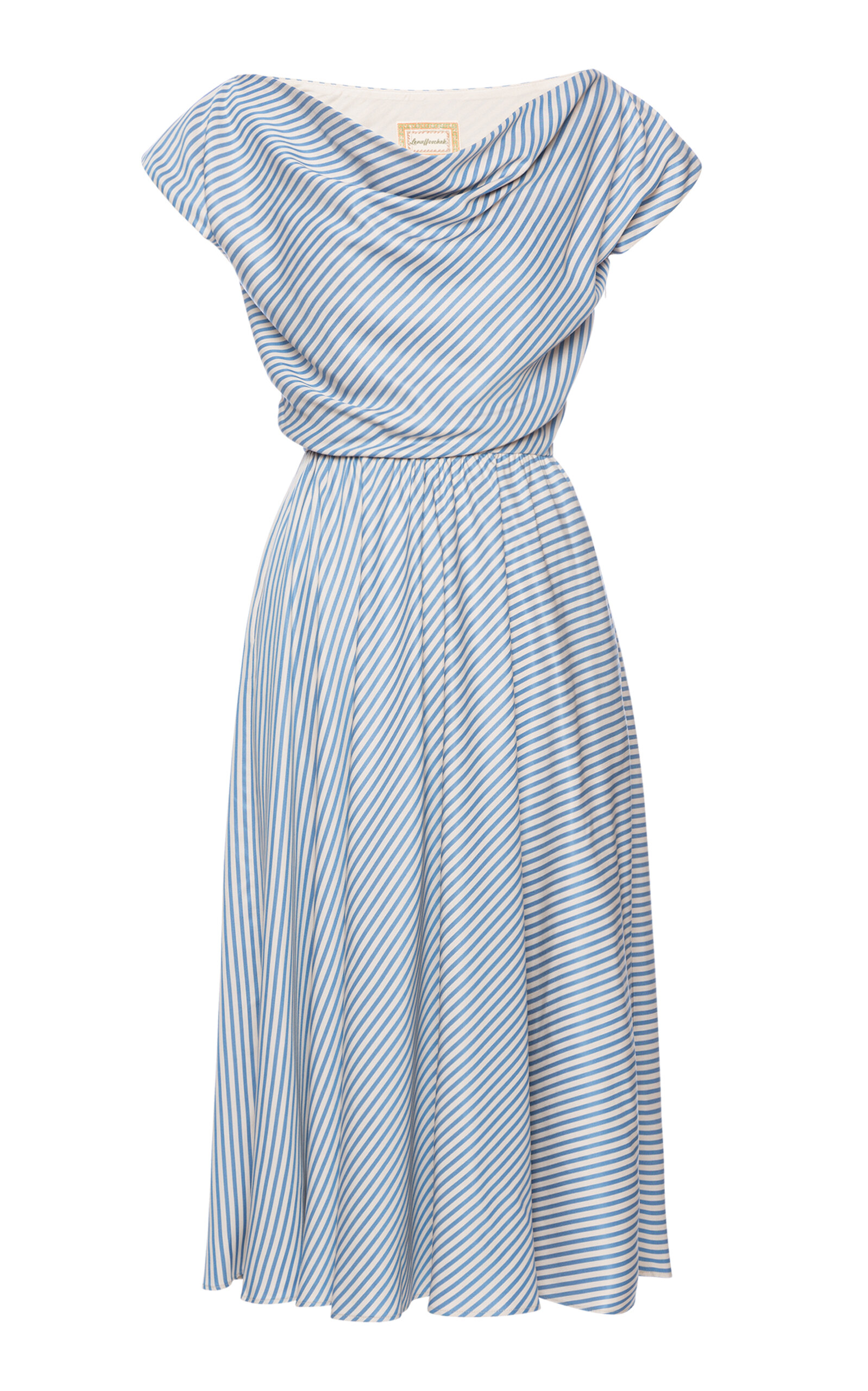 Lena Hoschek Signora Draped Midi Dress - Women's Clothing