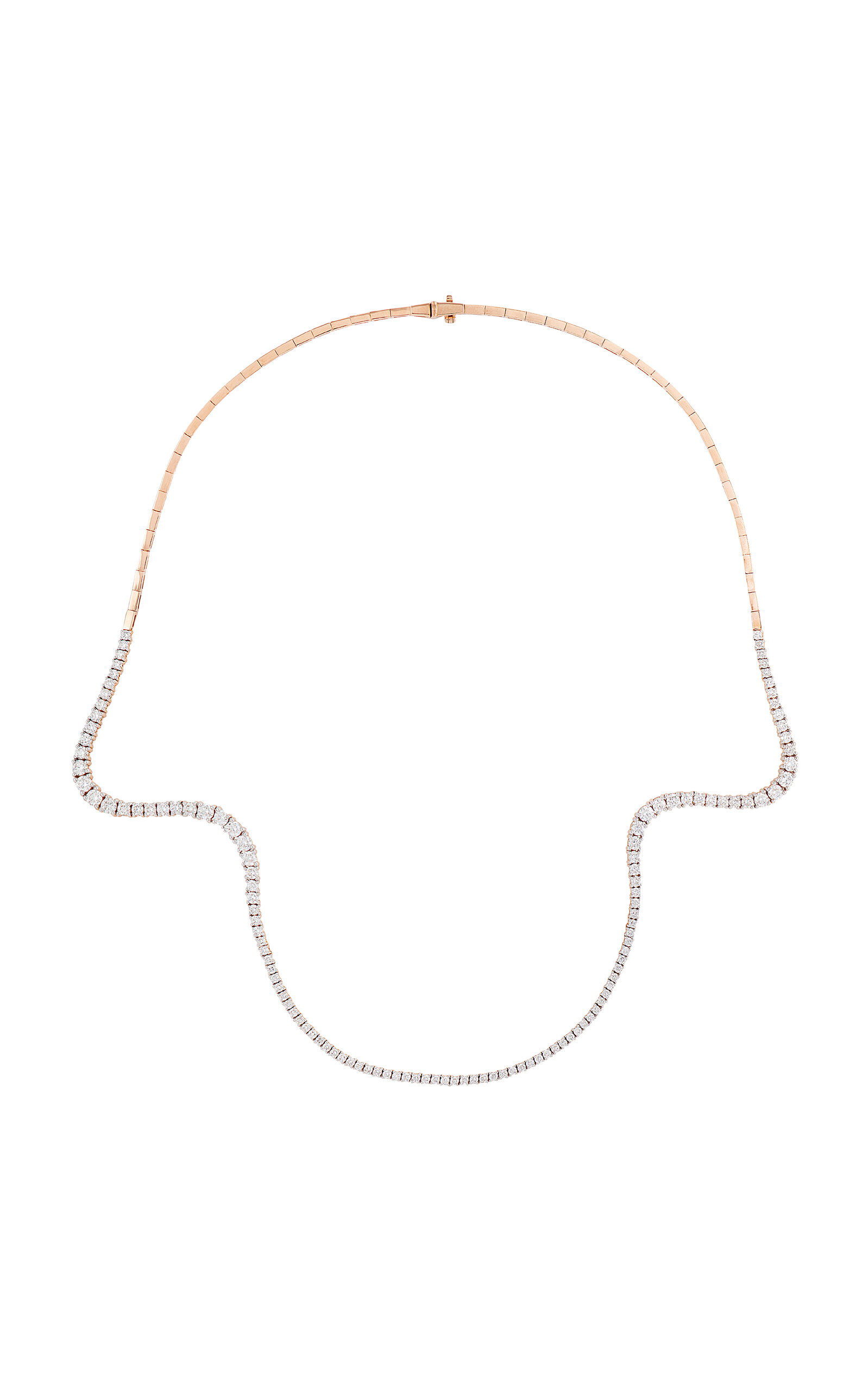 Aurora 18K Rose Gold Diamond Necklace