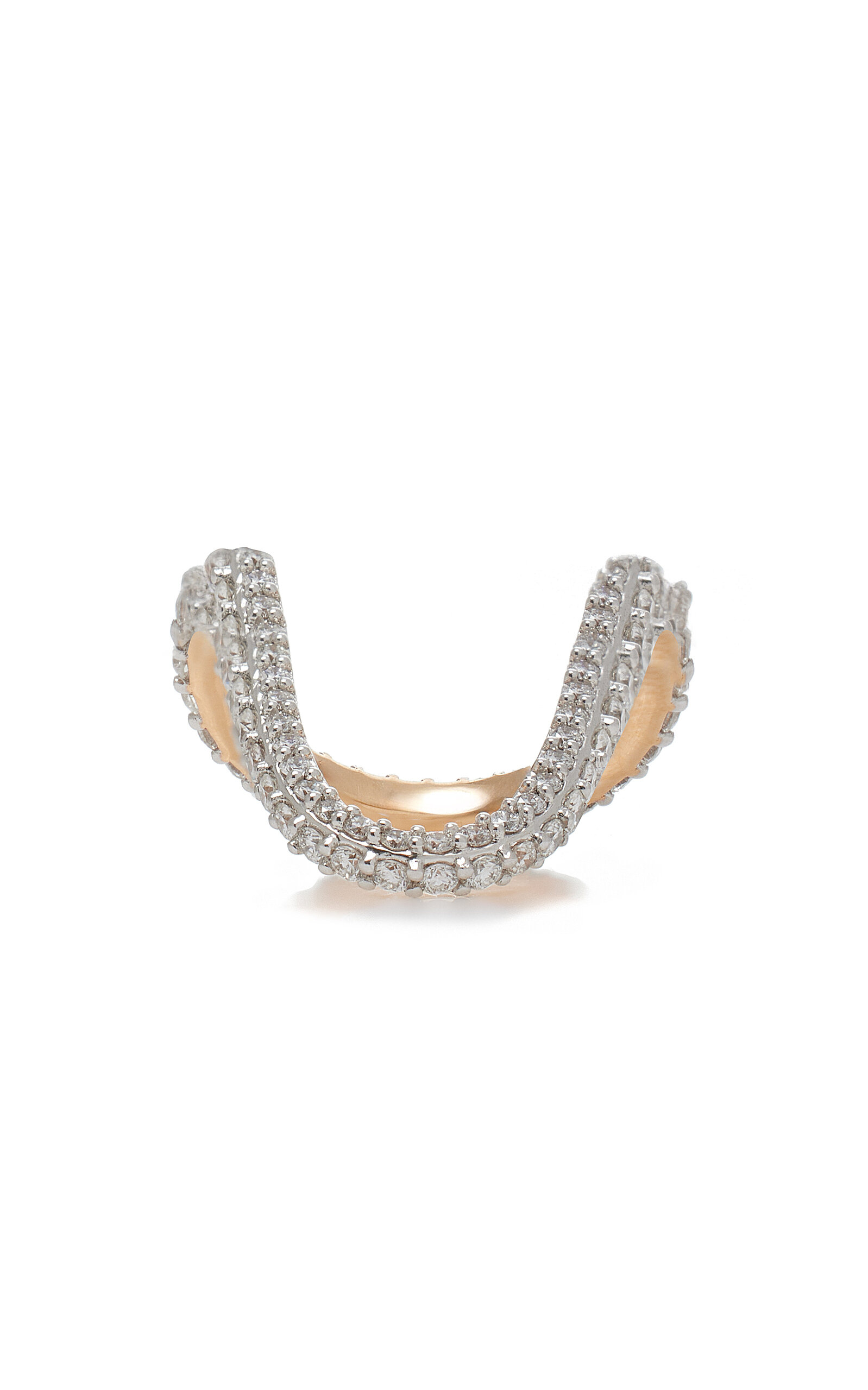 Radiant 18k Rose Gold Diamond Ring