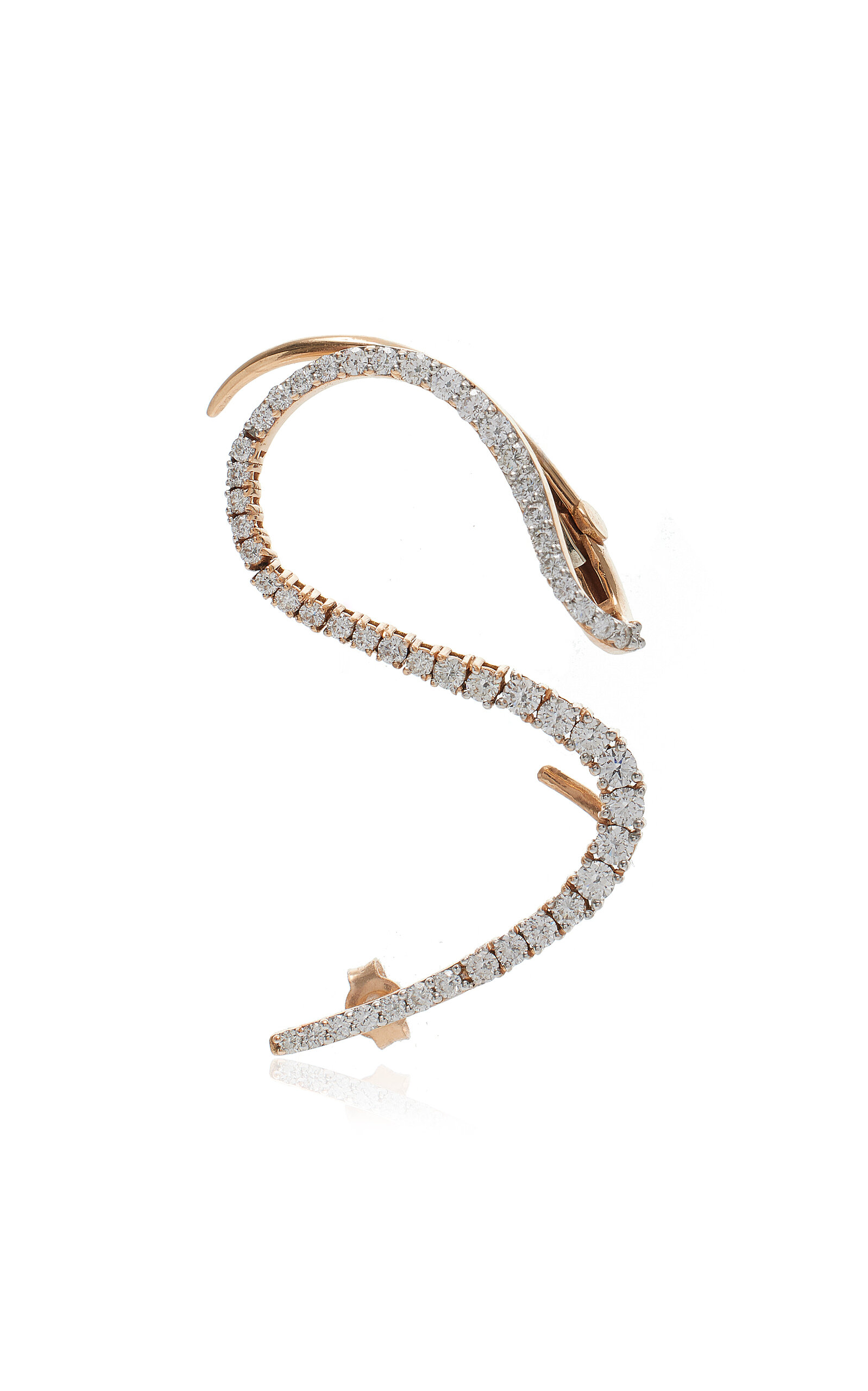 Cosmic 18K Rose Gold Diamond Earring
