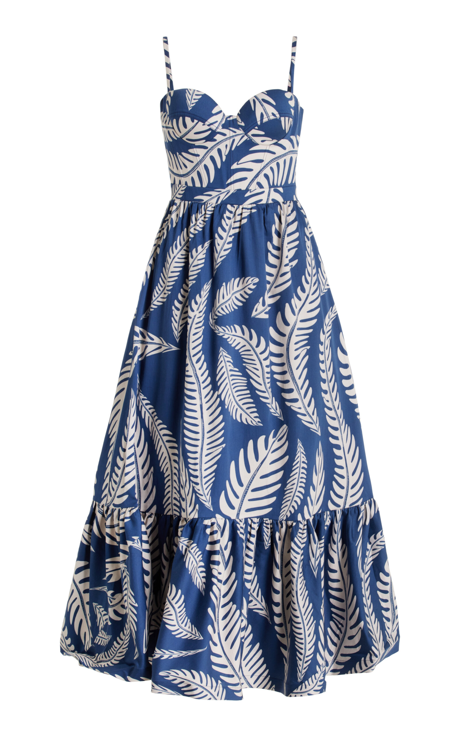 Morelia Cotton Poplin Bustier Midi Dress