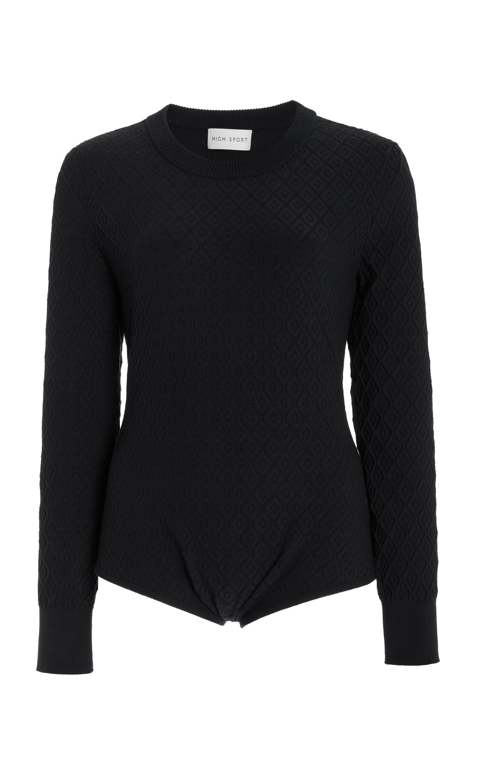 High Sport Exclusive Drane Knit Bodysuit In Black