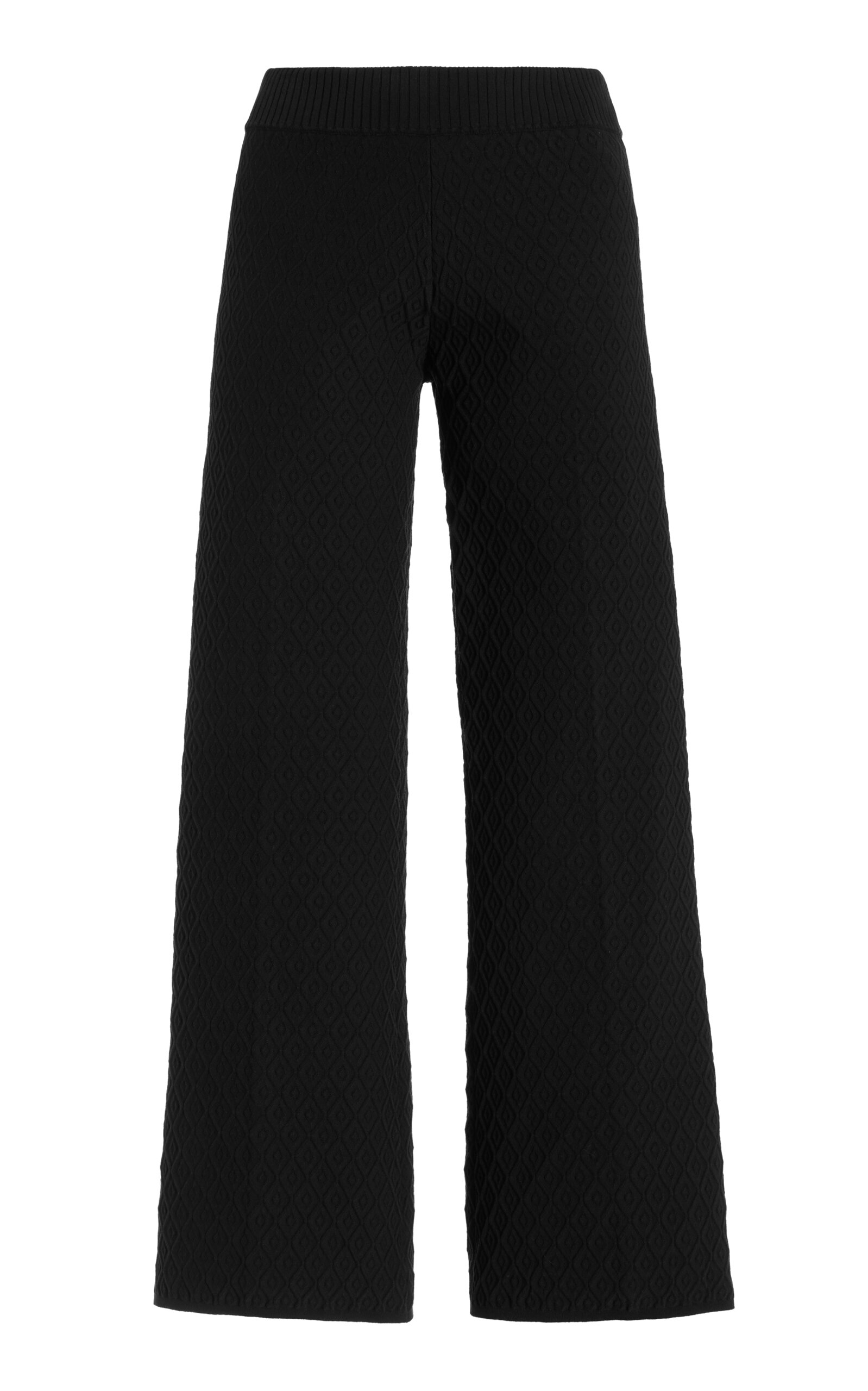 High Sport Exclusive Harry Knit Wide-leg Pants In Black