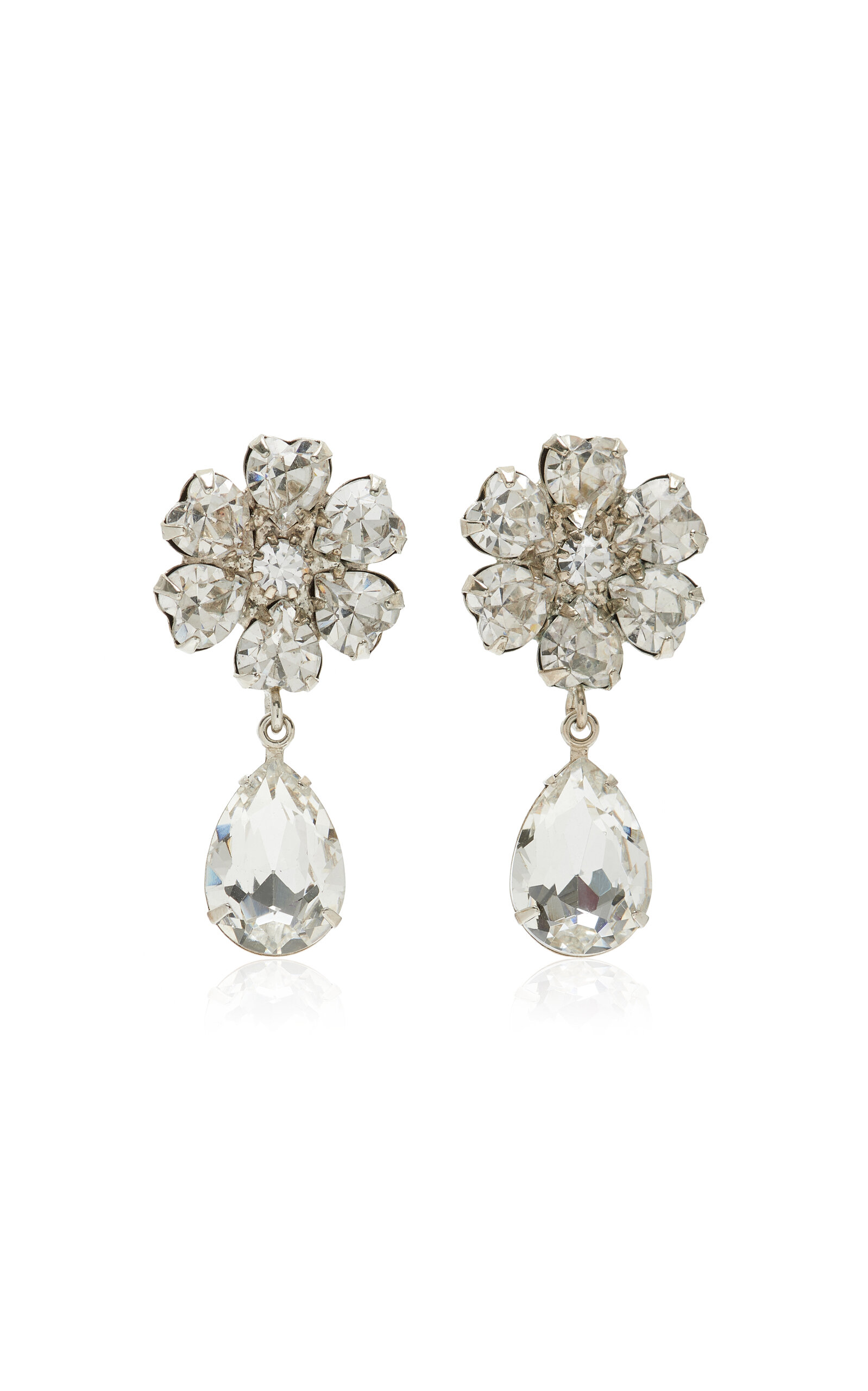 Jennifer Behr Sydney Silver-plated Crystal Earrings