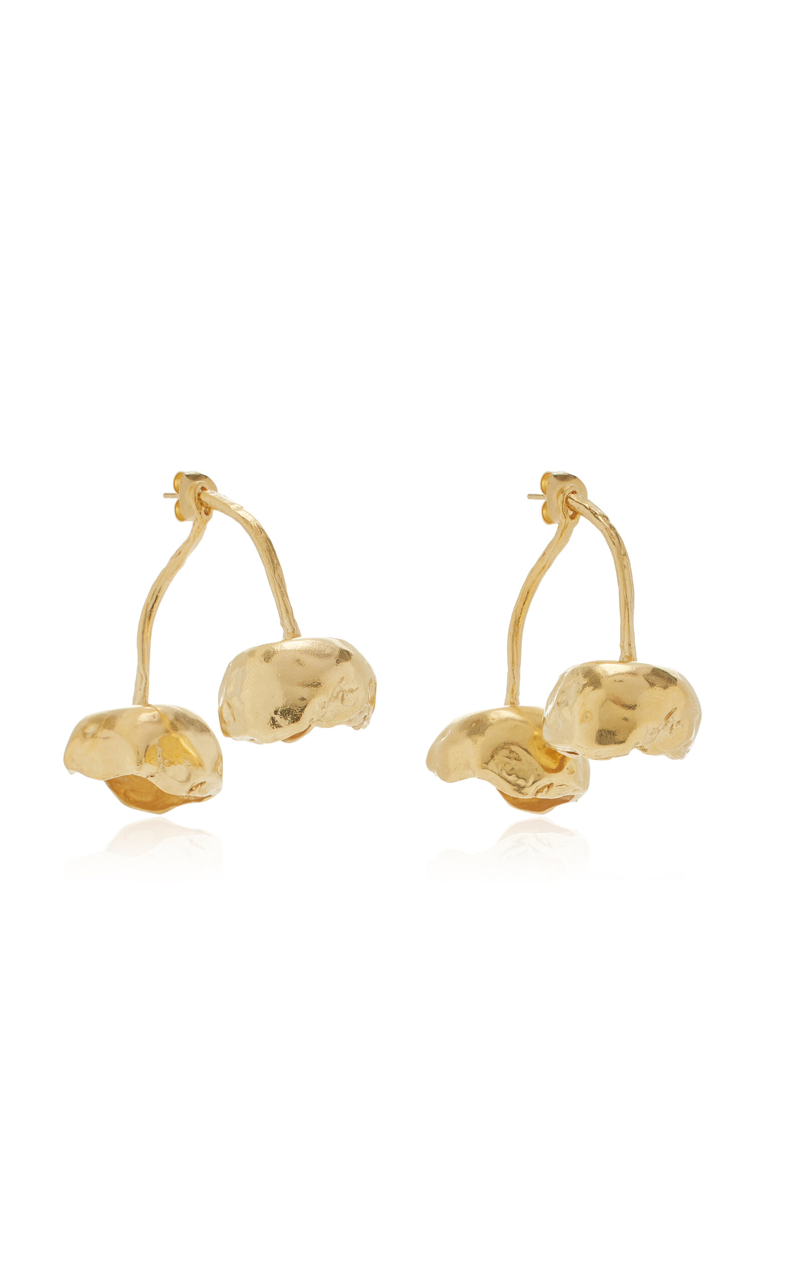 Cerezas 18K Gold-Plated Earrings