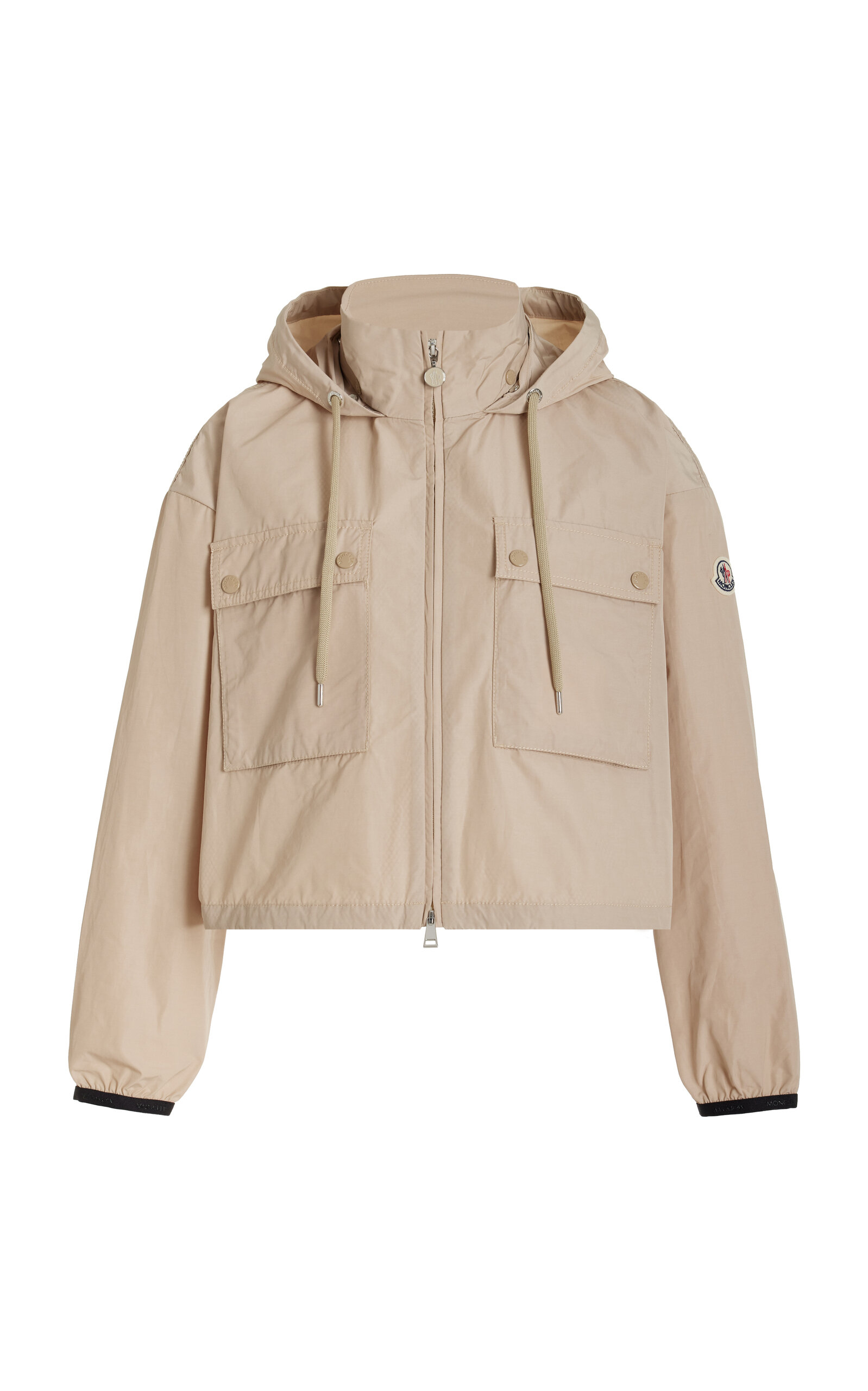 Moncler Leda Cropped Tech-Poplin Parka Jacket - Women's Clothing