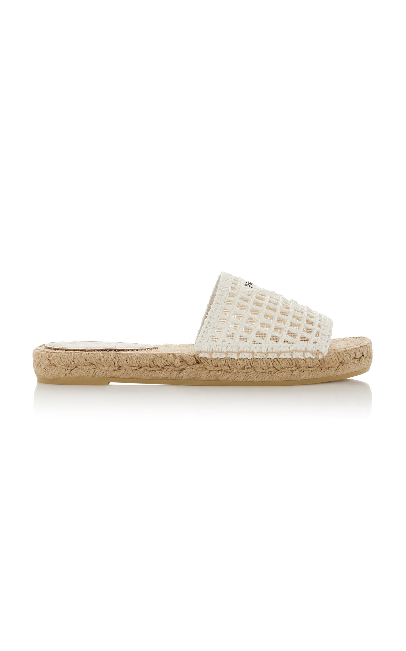 Prada - Crocheted Sandals   - White - IT 36 - Moda Operandi