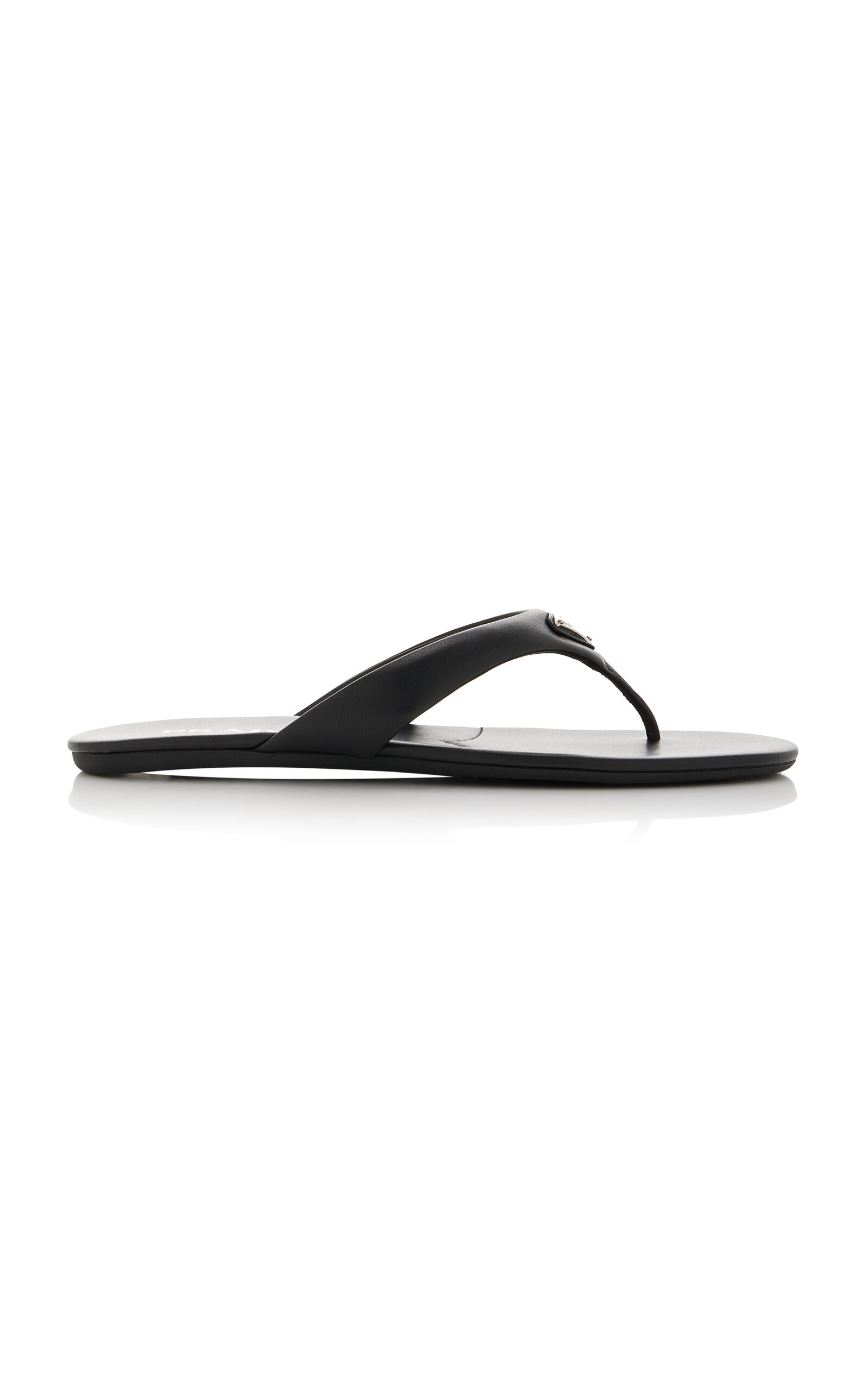 Prada Leather Flip-Flop Sandals