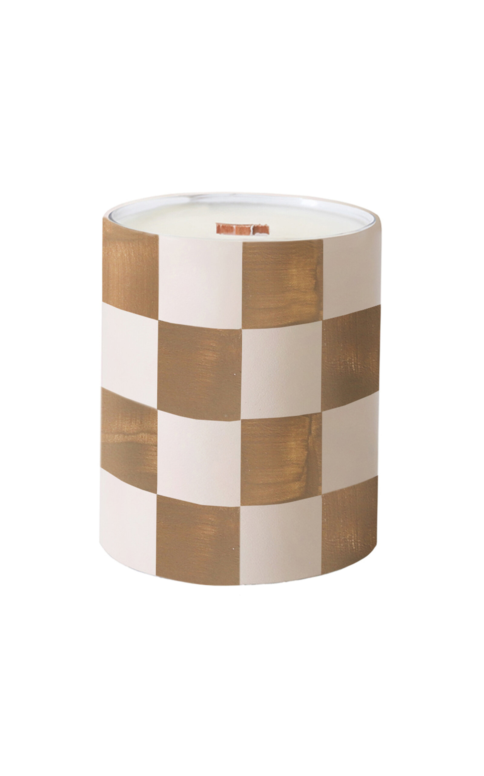 Alepel X Lainy Hedaya Holiday Madison Leather Candle Holder In Nude