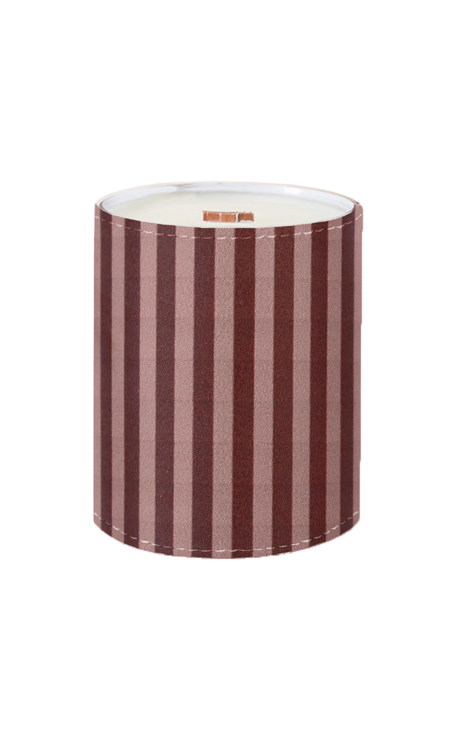 Alepel X Lainy Hedaya Sunset Soiree Leather Candle Holder In Red