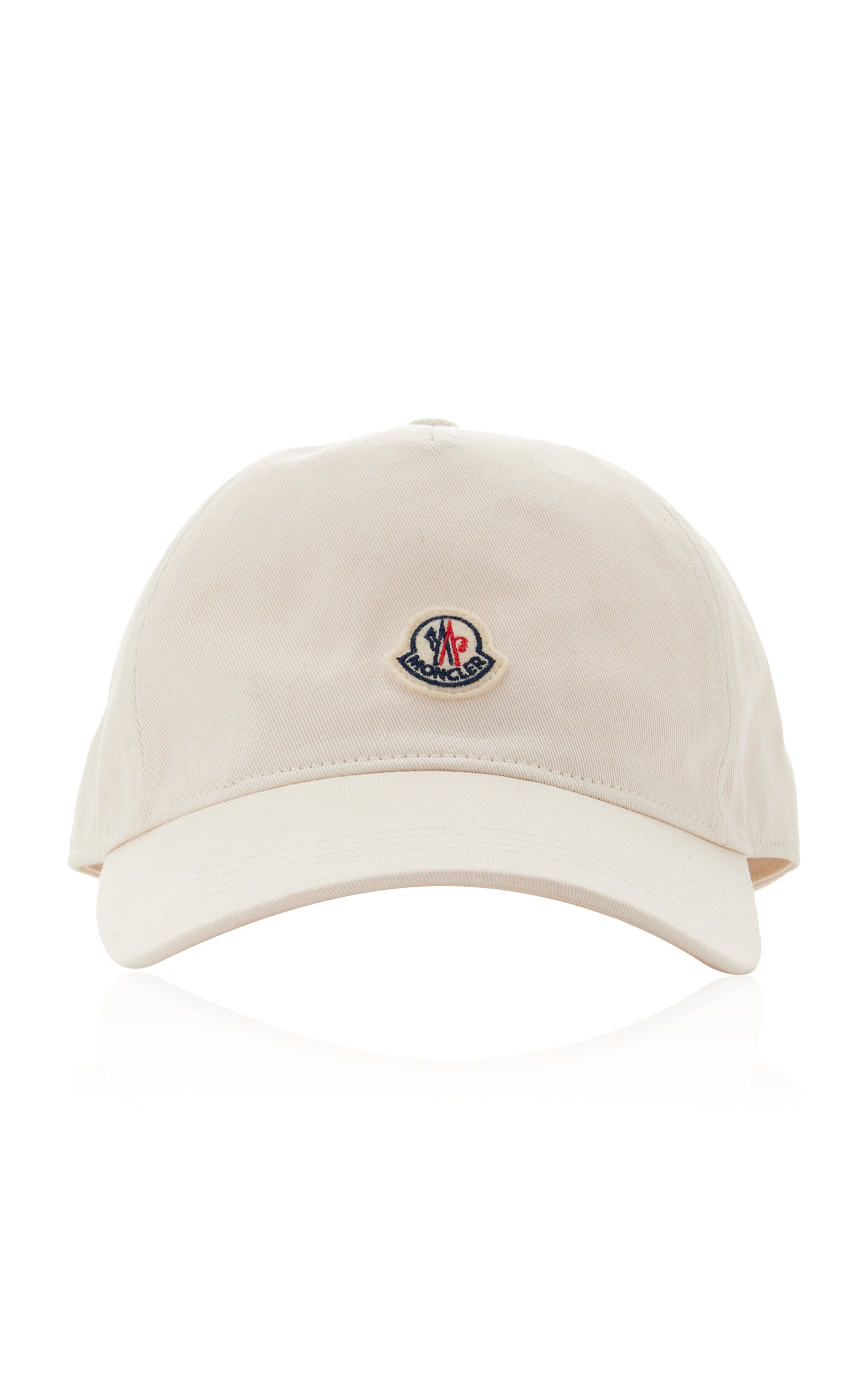 Moncler Structured Cotton Baseball Cap With Adjustable Fit In White