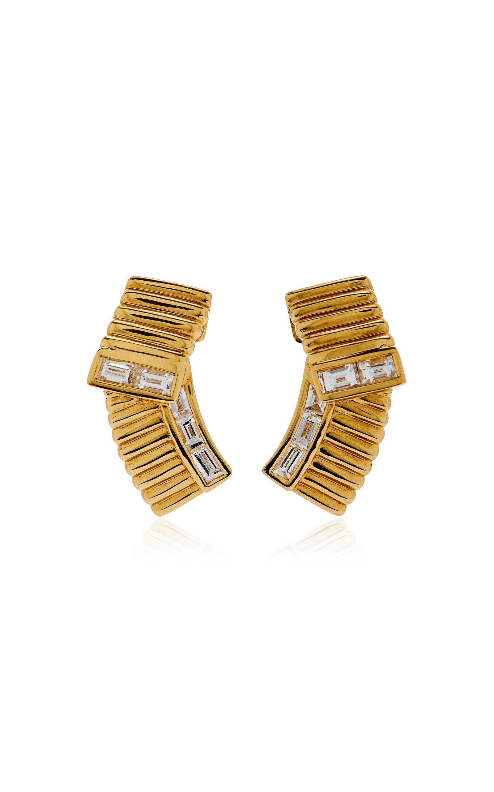 Midnight Adagio 18K Yellow Gold Diamond Earrings