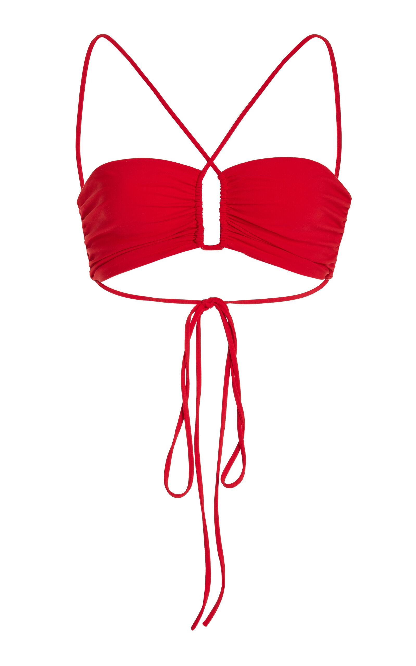 Shop Magda Butrym Bikini Top In Red