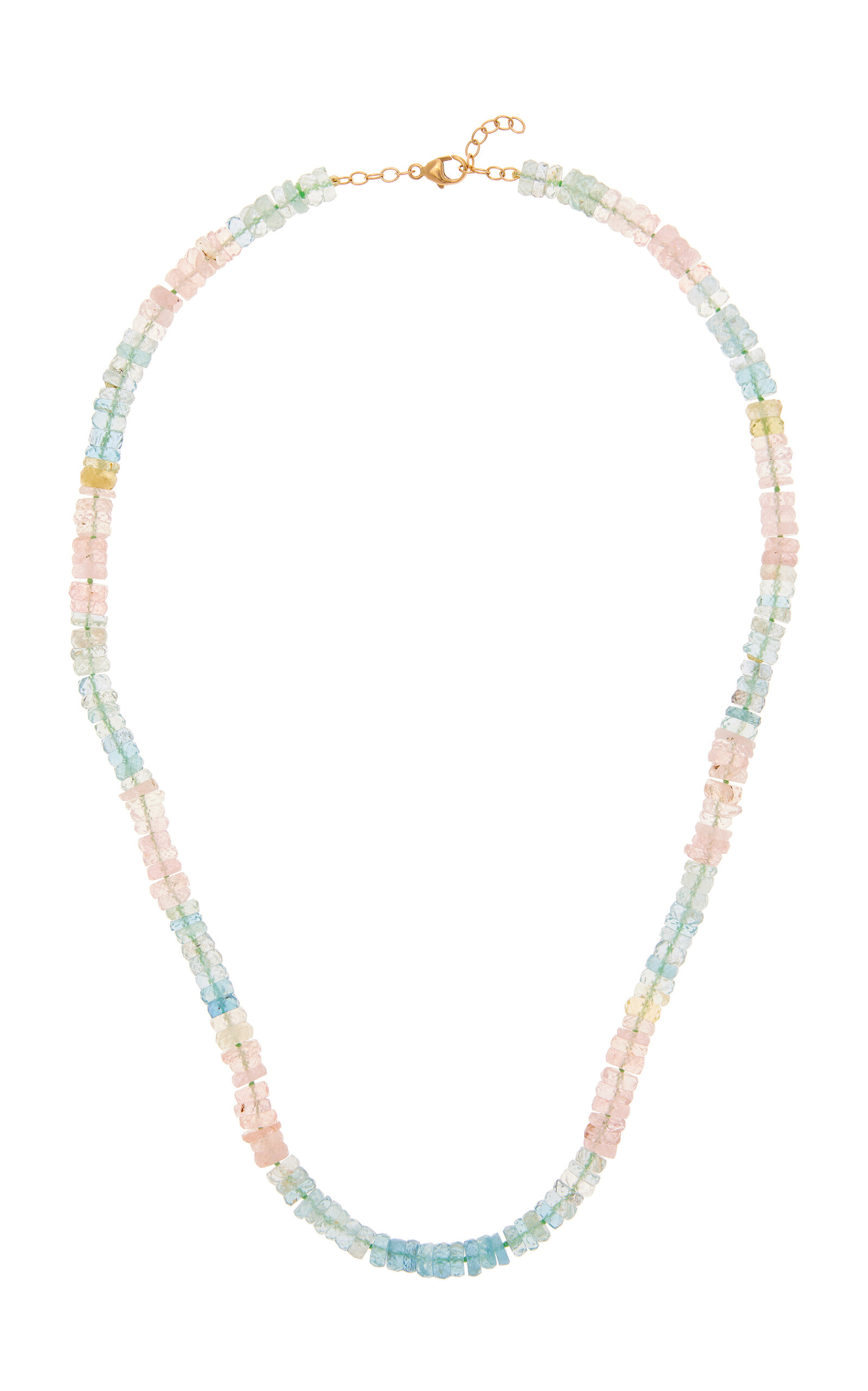 Jia Jia 14k Yellow Gold Aquamarine Necklace In Blue