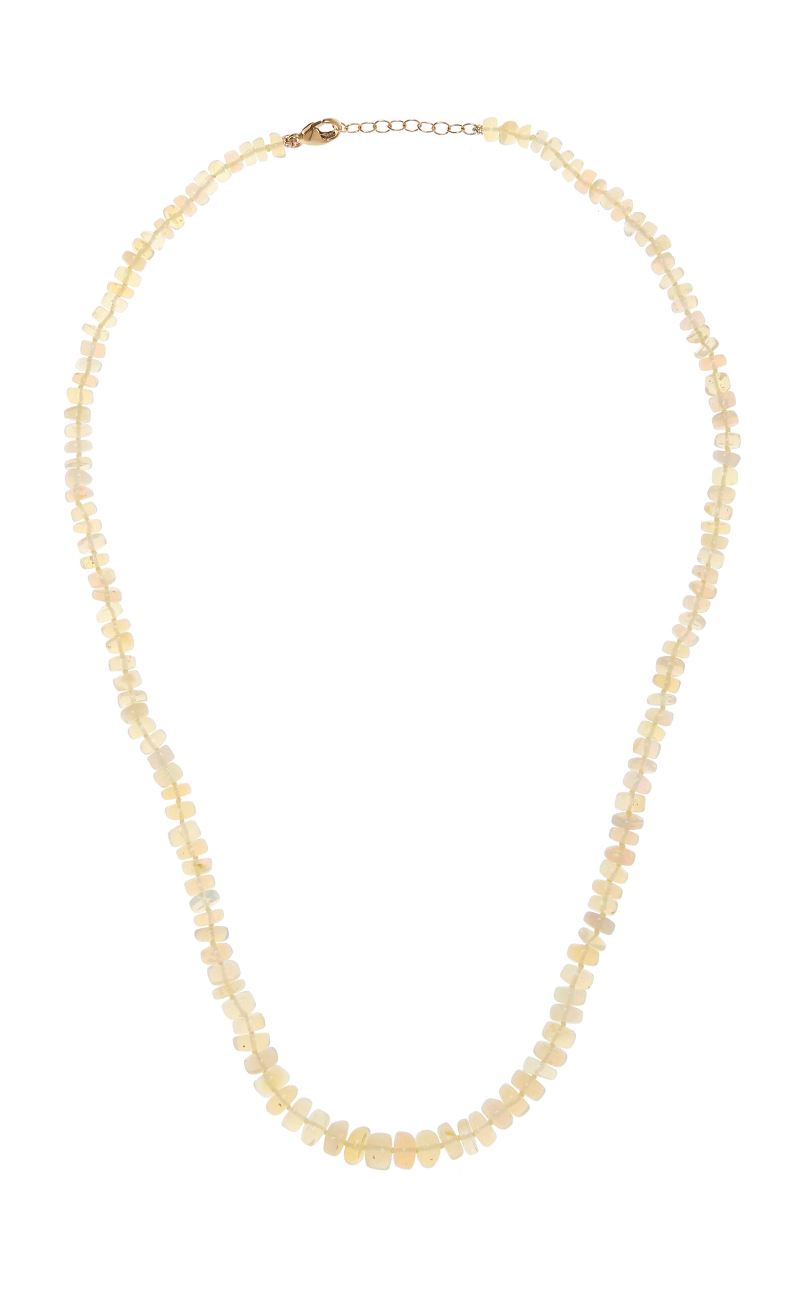 Jia Jia 14k Yellow Gold Opal Necklace In White