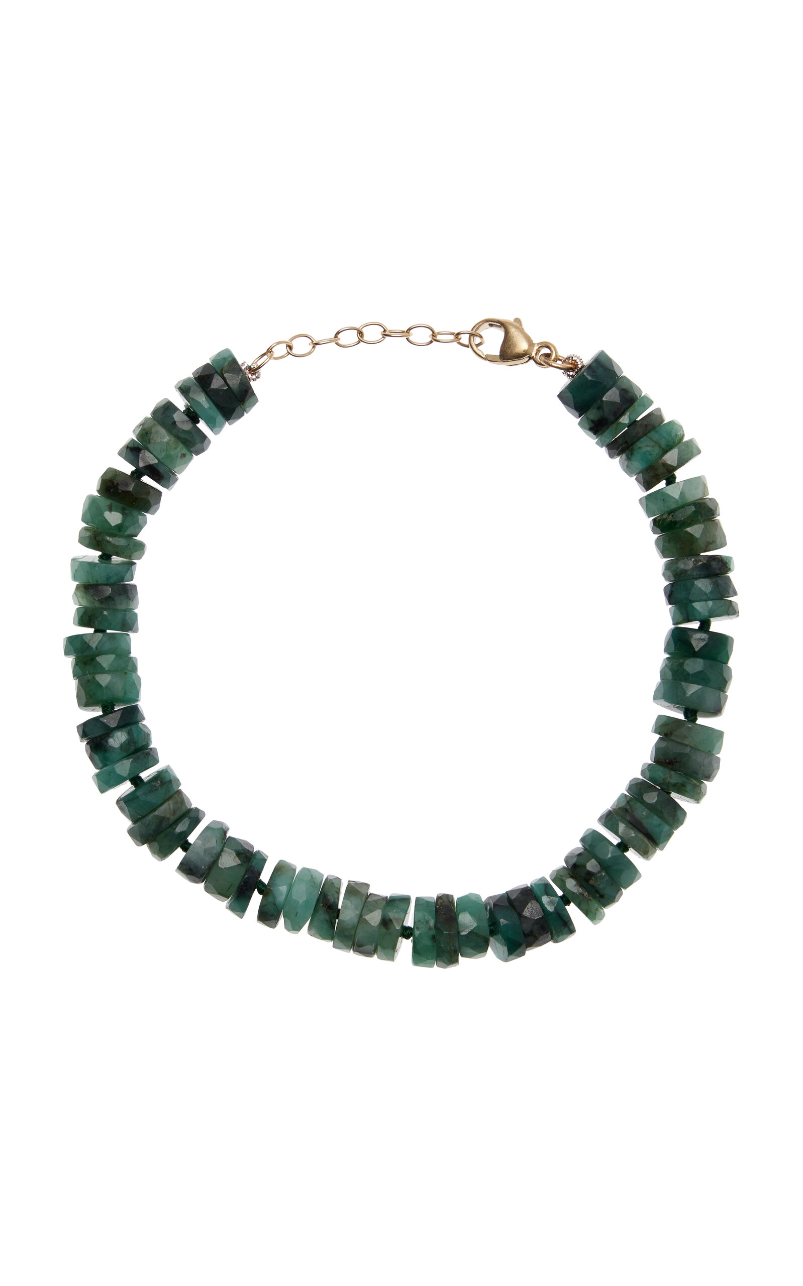 Jia Jia Atlas Fancy Cut Emerald Bracelet In Green