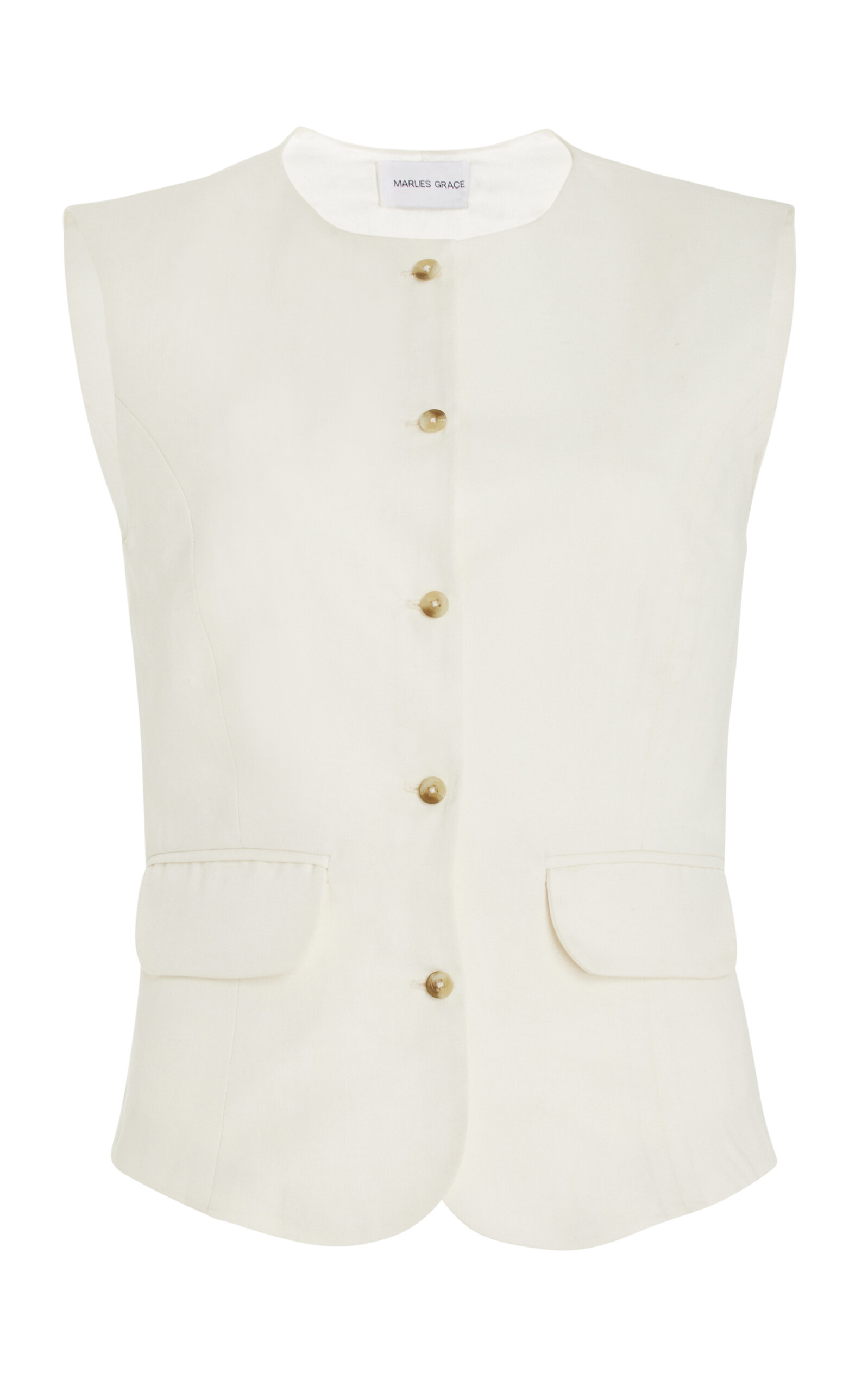 Marlies Grace Lara Vest In Off-white