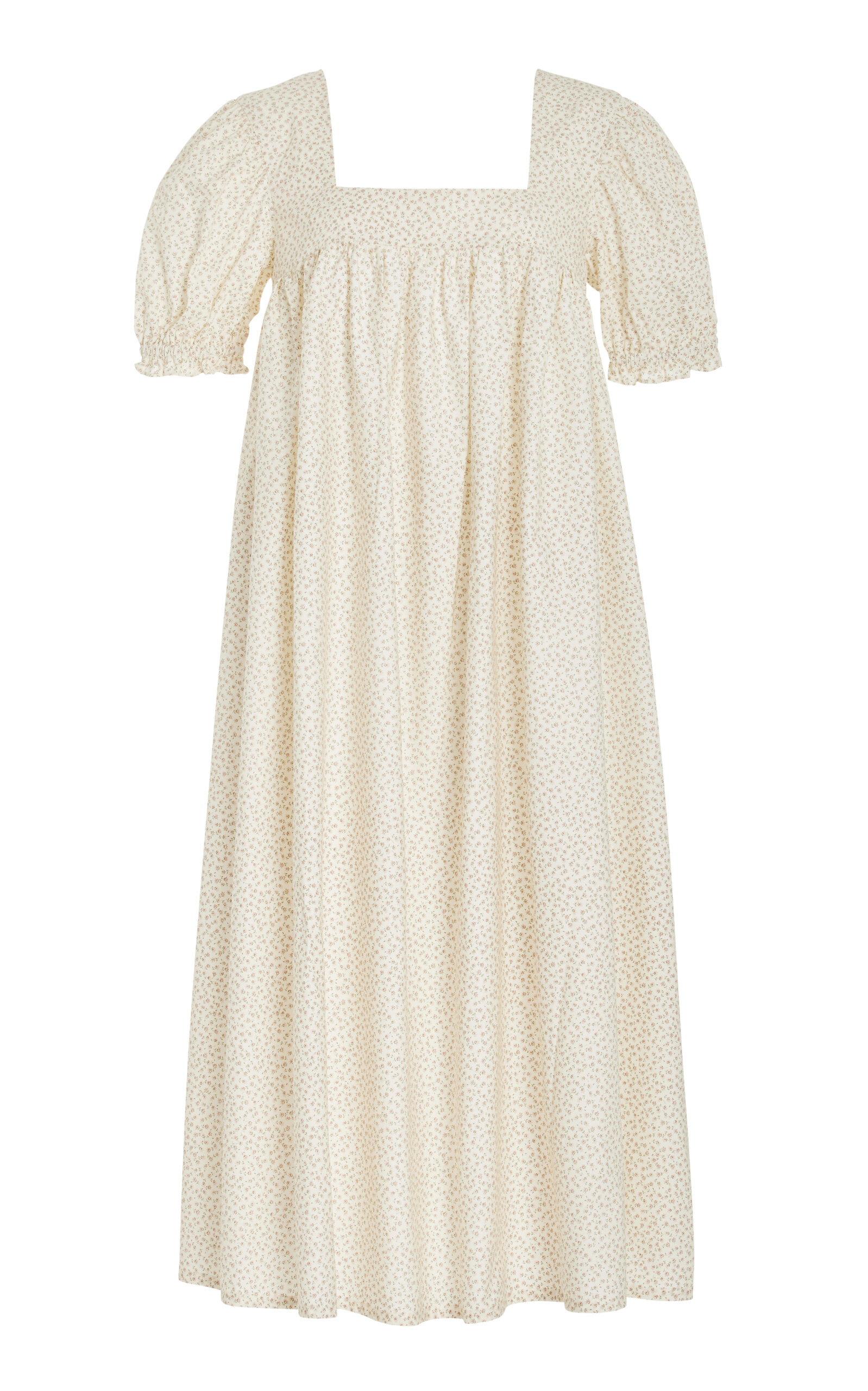 SALTER HOUSE TIE-BACK COTTON MIDI DRESS