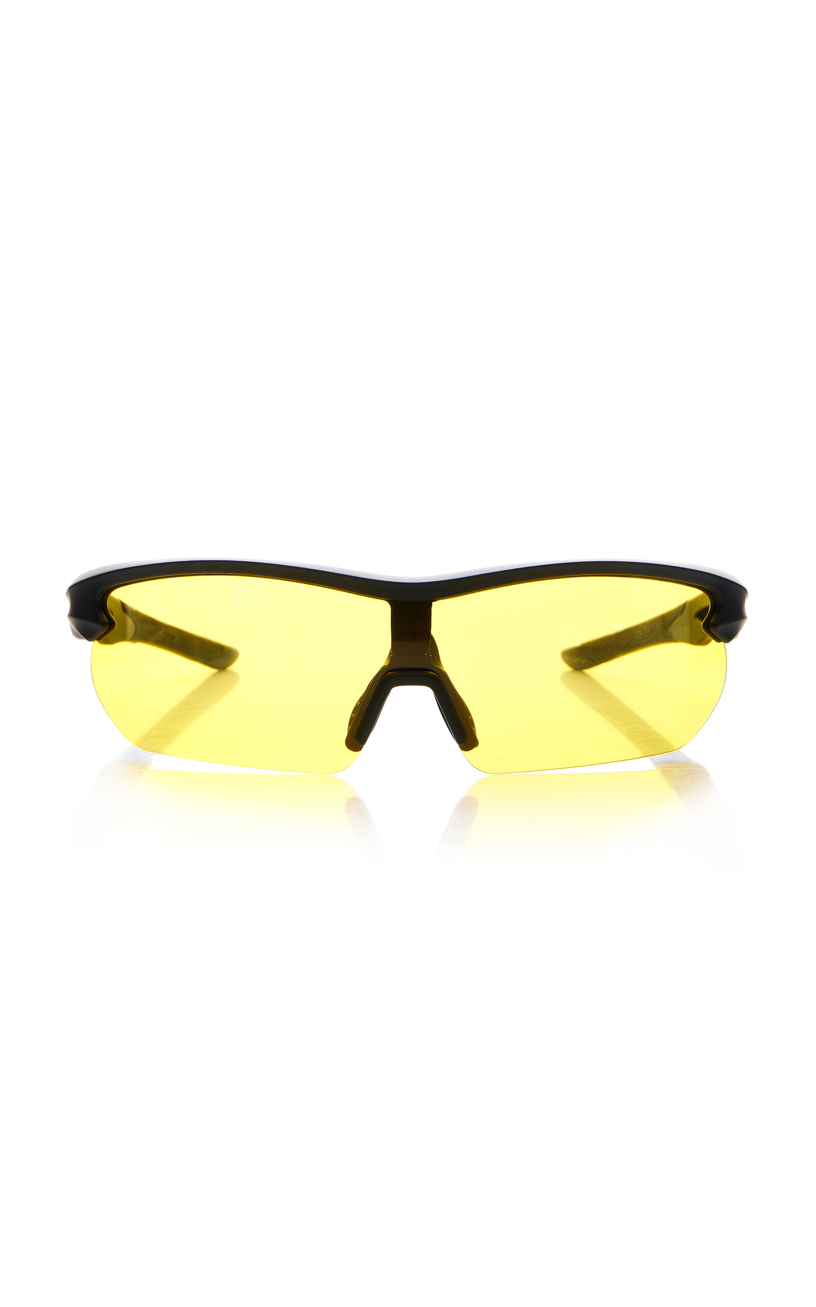 Shop Banbe Exclusive The Graham Wrap-frame Acetate Sunglasses In Yellow