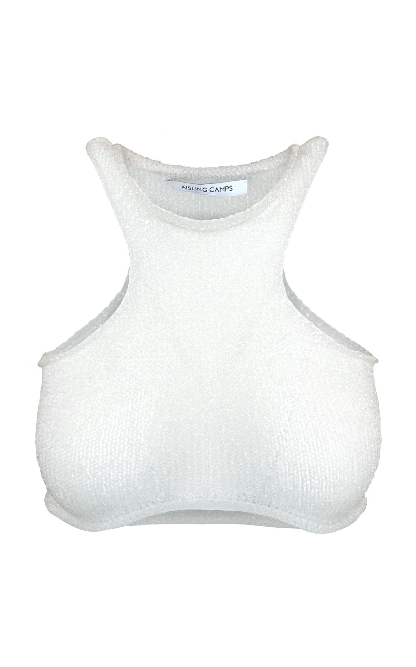 Aisling Camps Cloud Cropped Knit Nylon Bra Top