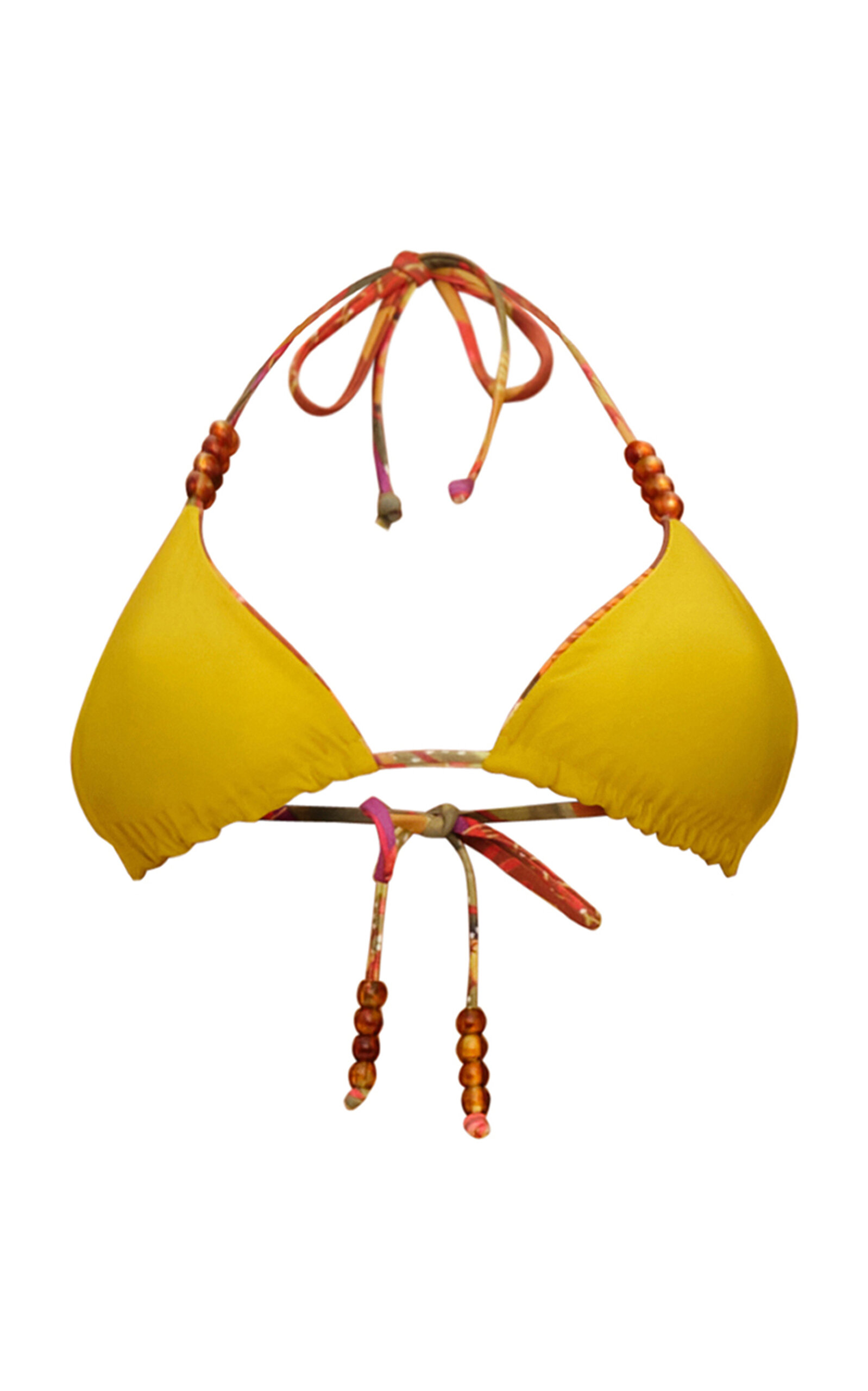 Andrea Iyamah Inti Reversible Bikini Top In Multi