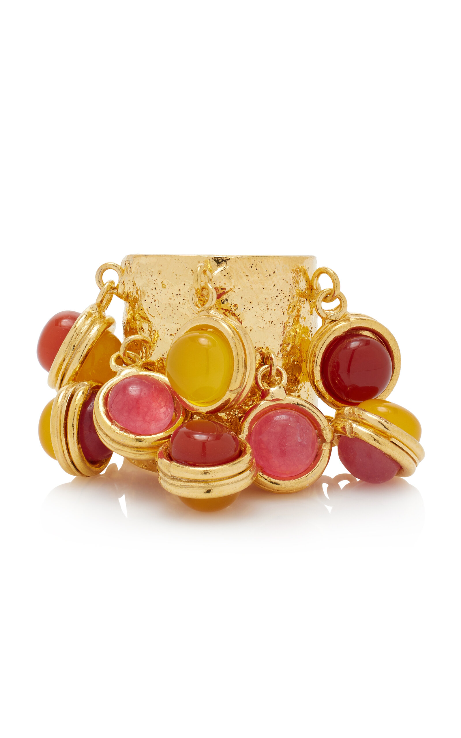 22K Gold-Plated Multi-Gem Candies Ring