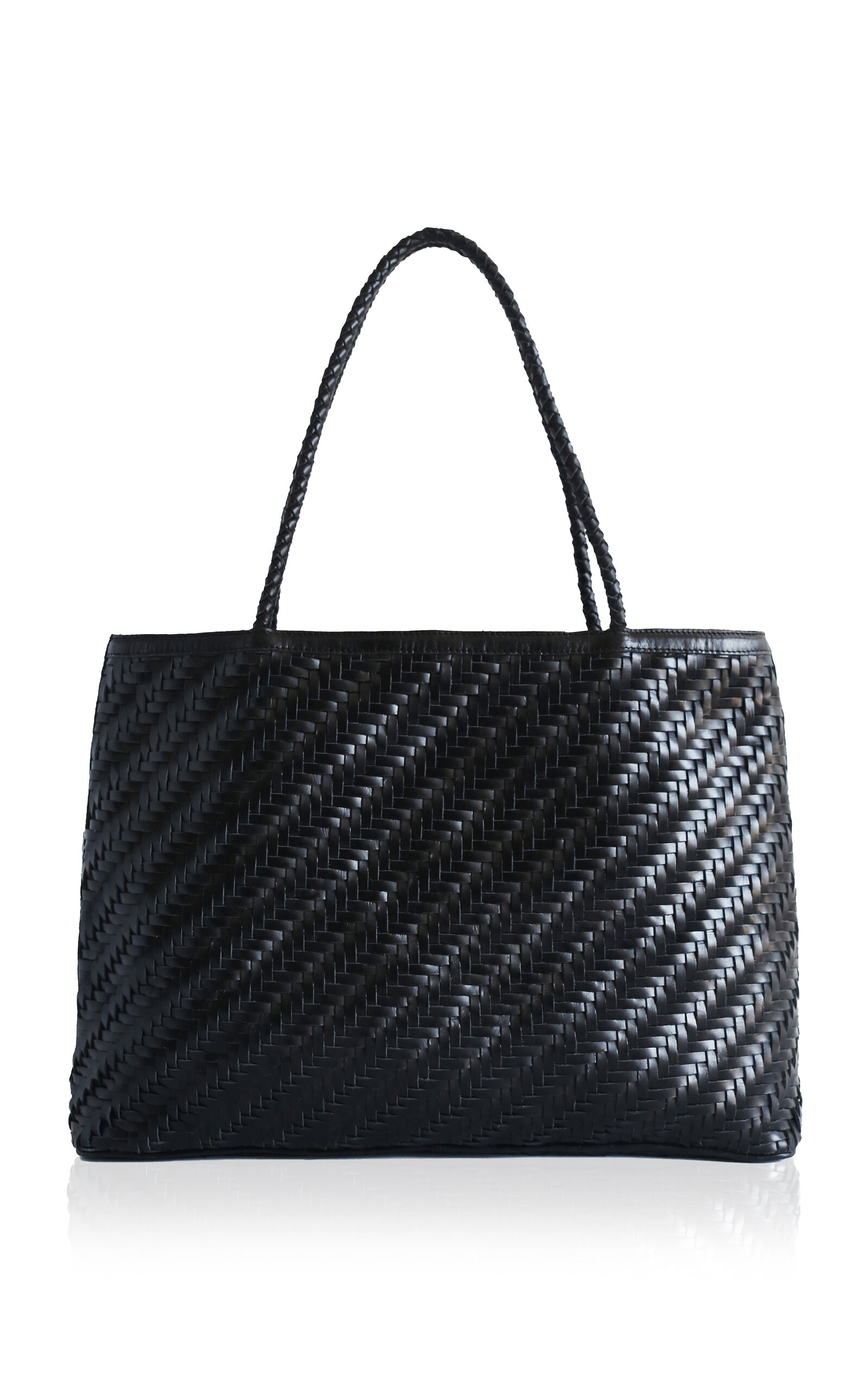 Gabrielle Woven Leather Tote Bag