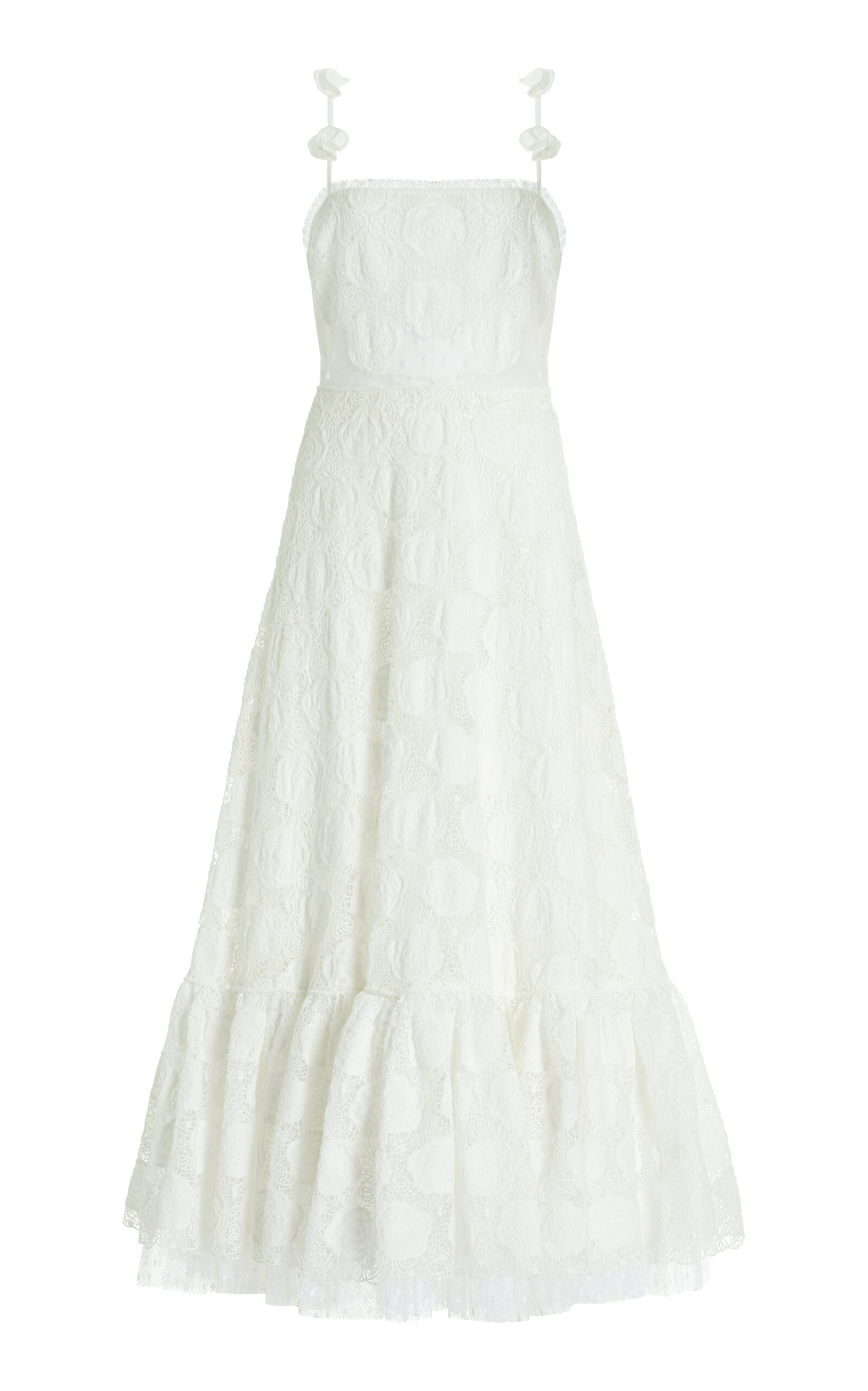 Alexis Villanelle Embroidered Maxi Dress In White