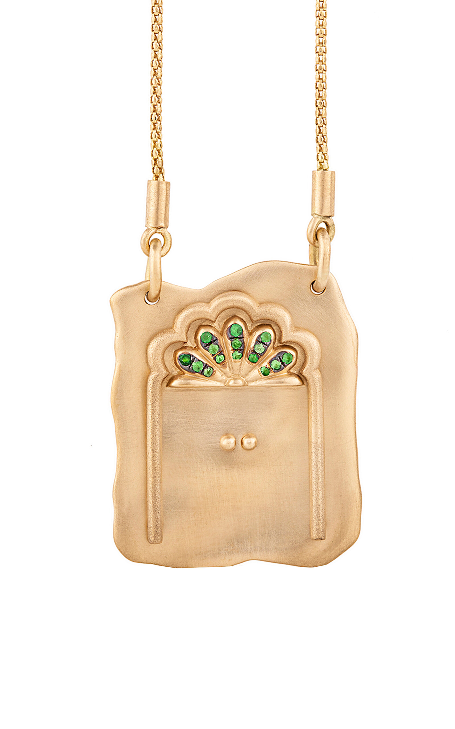 Nada Ghazal 18k Yellow Gold Door Of Luck Necklace