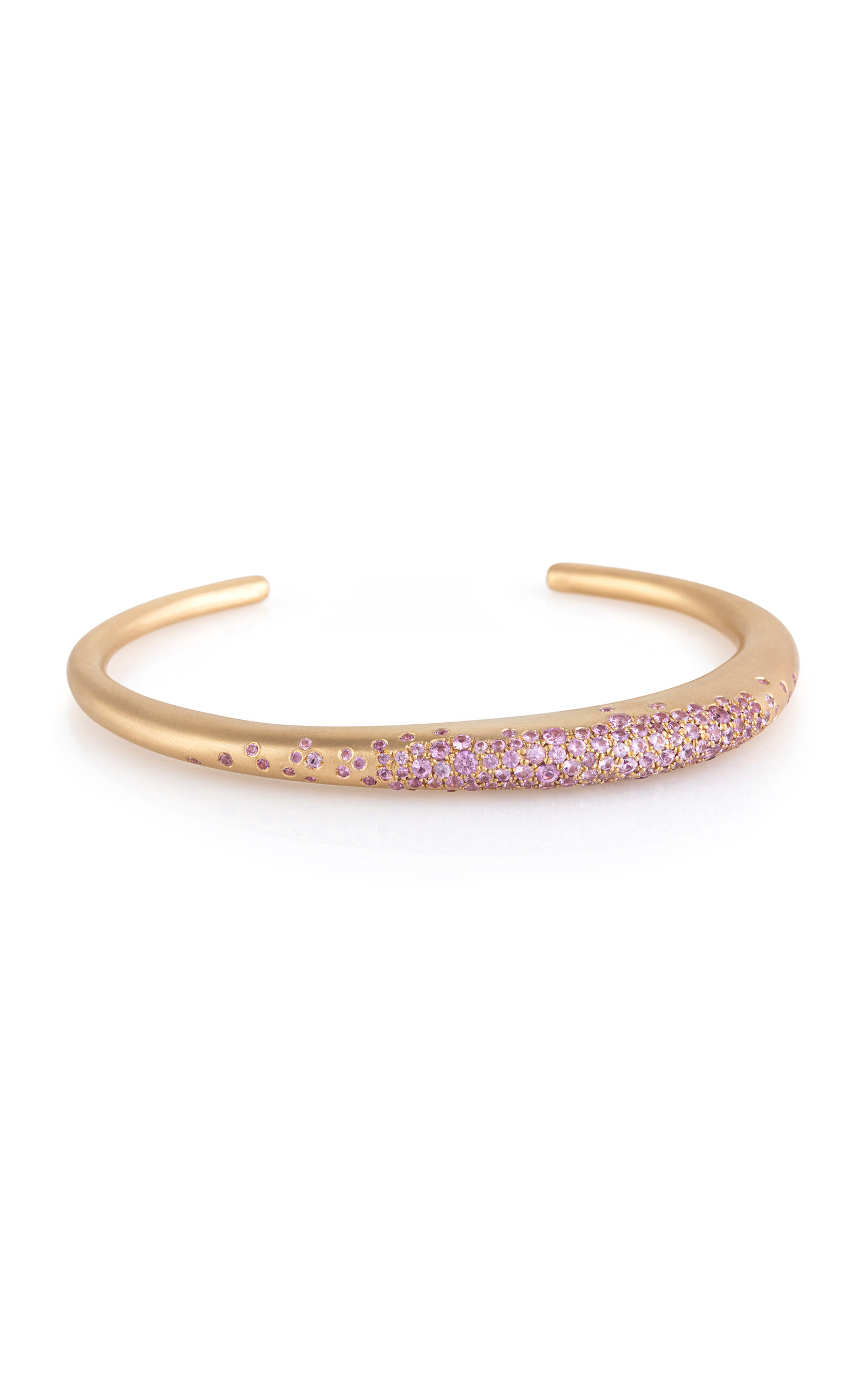 18k Yellow Gold Urban Color Thin Cuff Bracelet