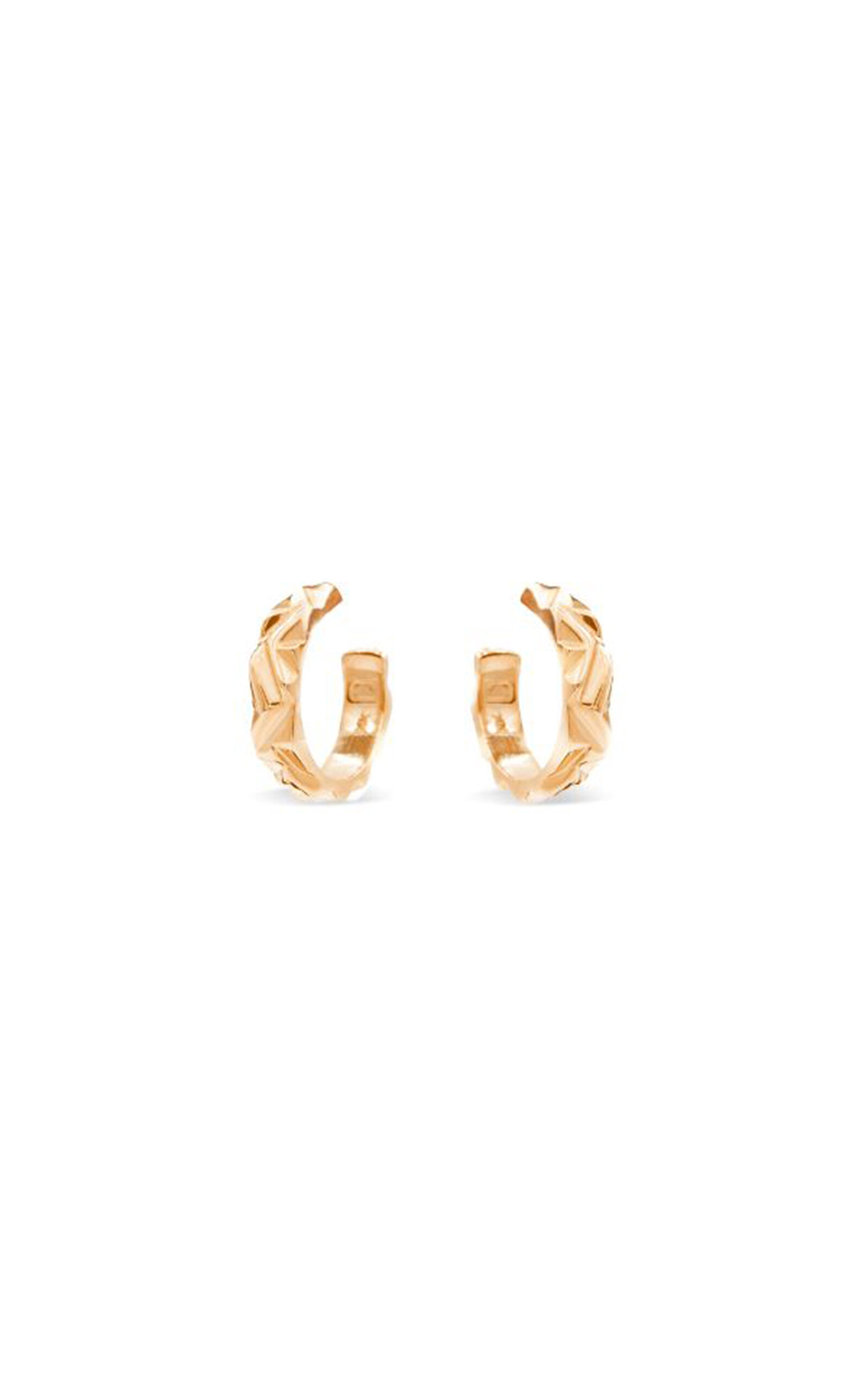 Micro 18K Yellow Gold Hoop Earrings