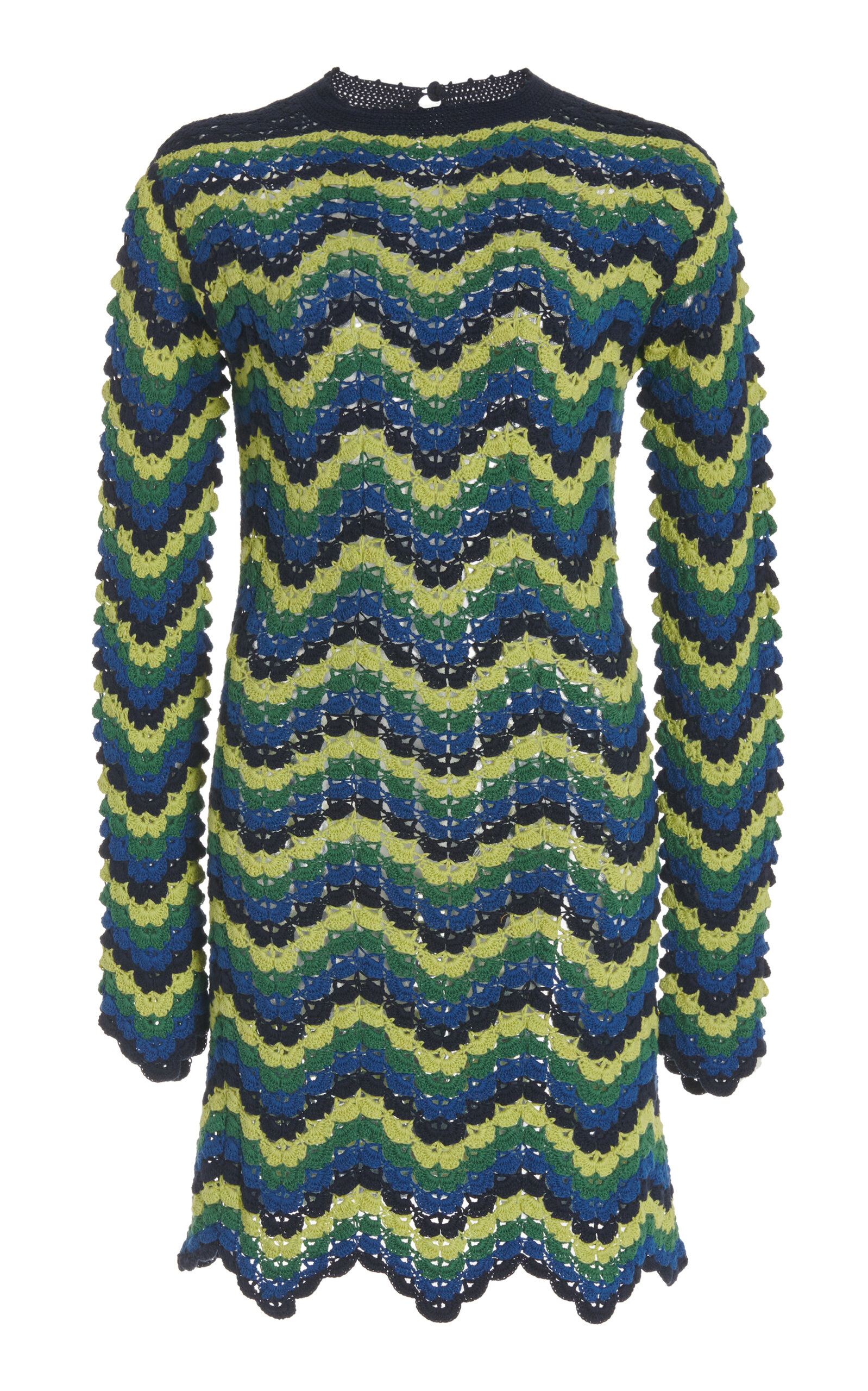 Victoria Crocheted Cotton Mini Dress