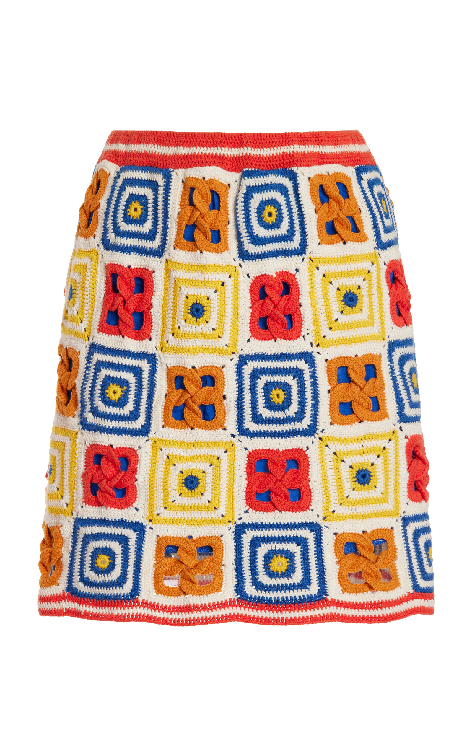 Santeria Crocheted Cotton Mini Skirt