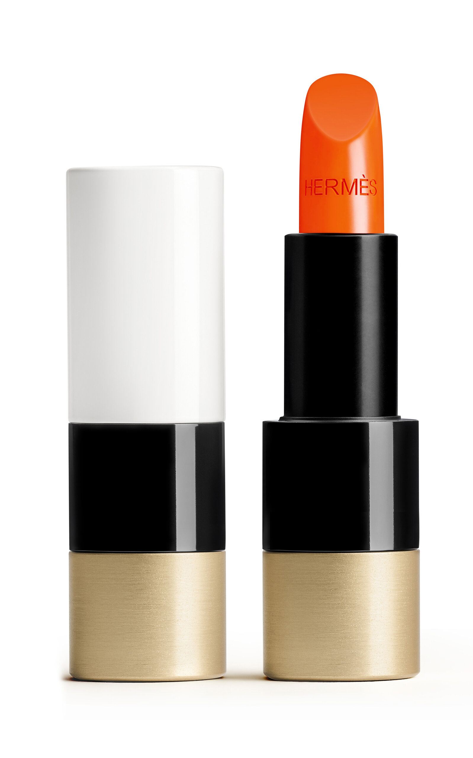 Hermès Beauty Rouge Hermès Satin Lipstick - 33 – Orange Boîte - Moda Operandi