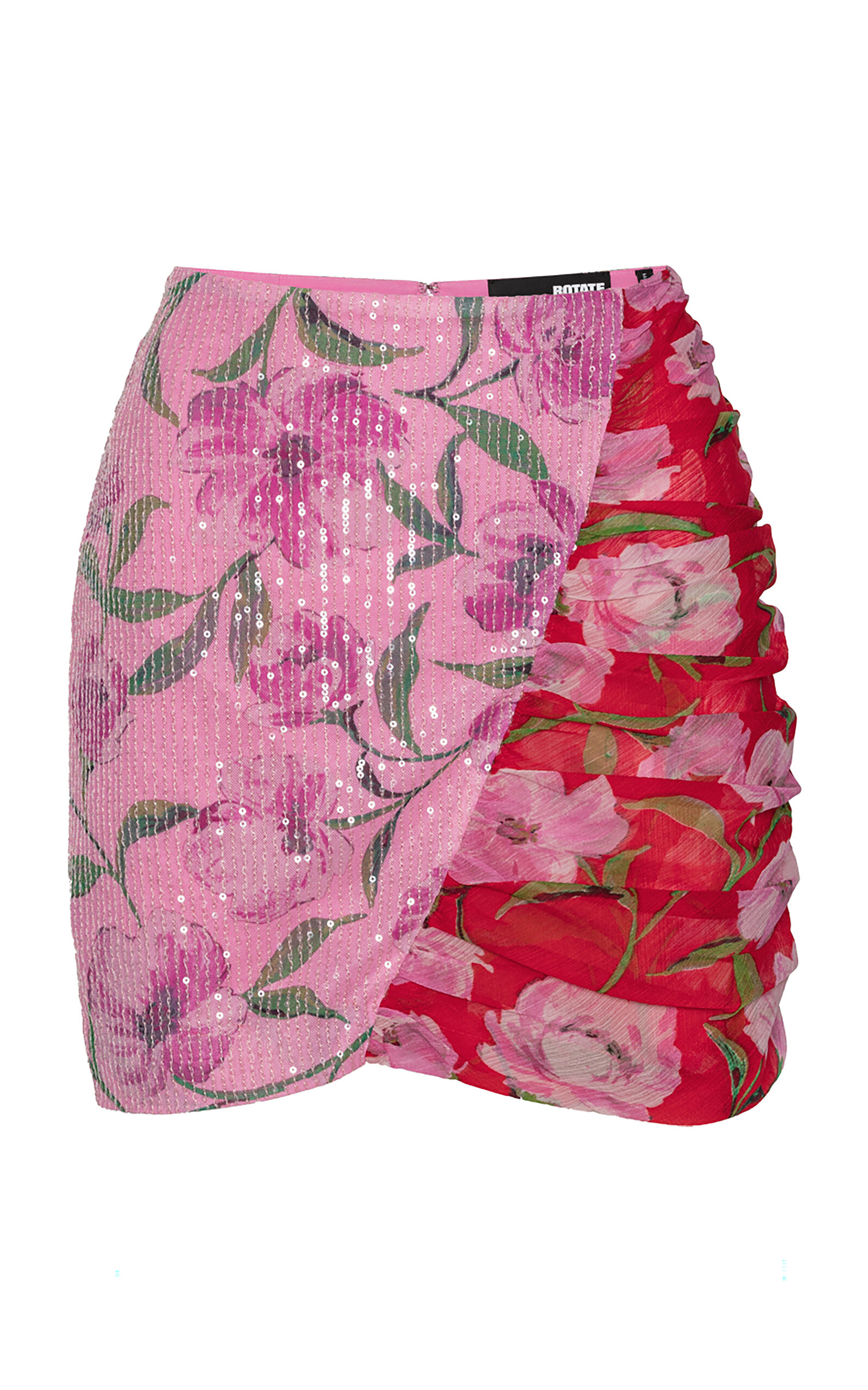 Shop Rotate Birger Christensen Sequined Floral Mini Skirt