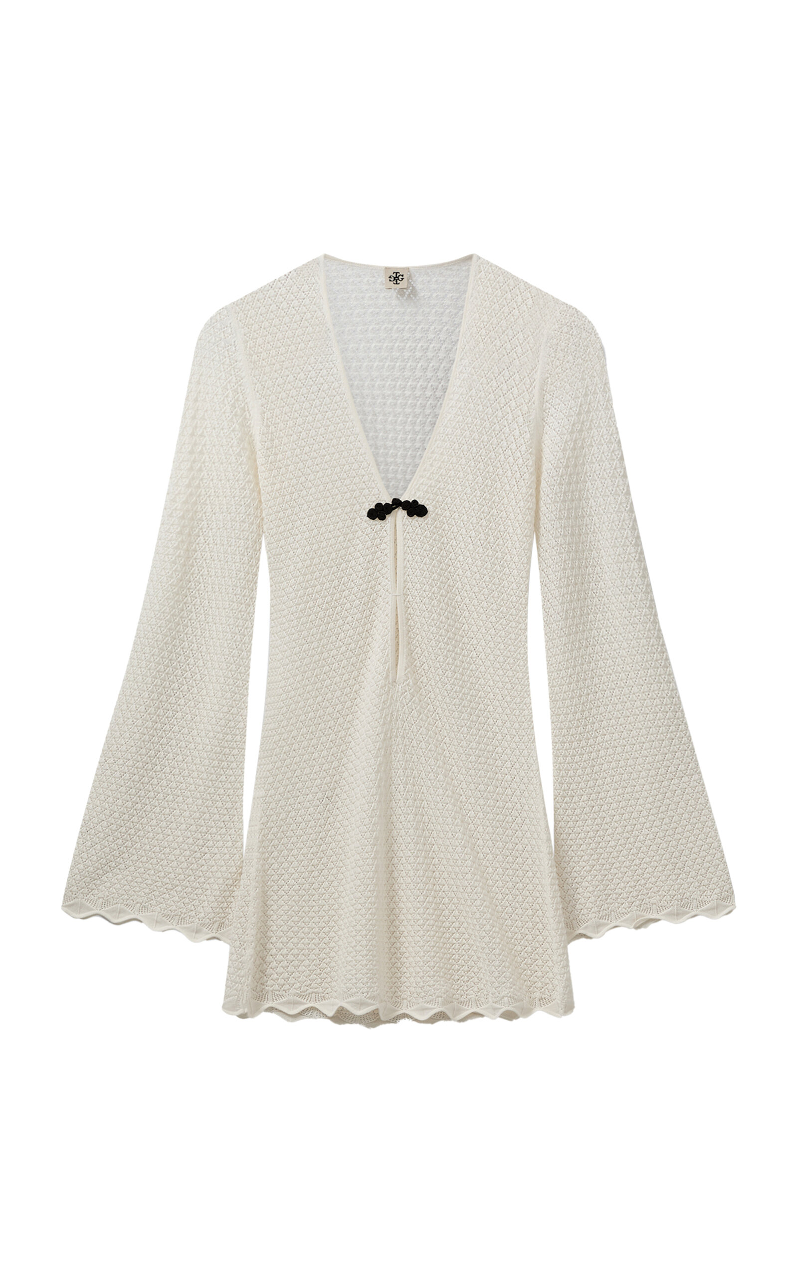 The Garment Tanzania Knit Cotton Mini Dress In Ivory