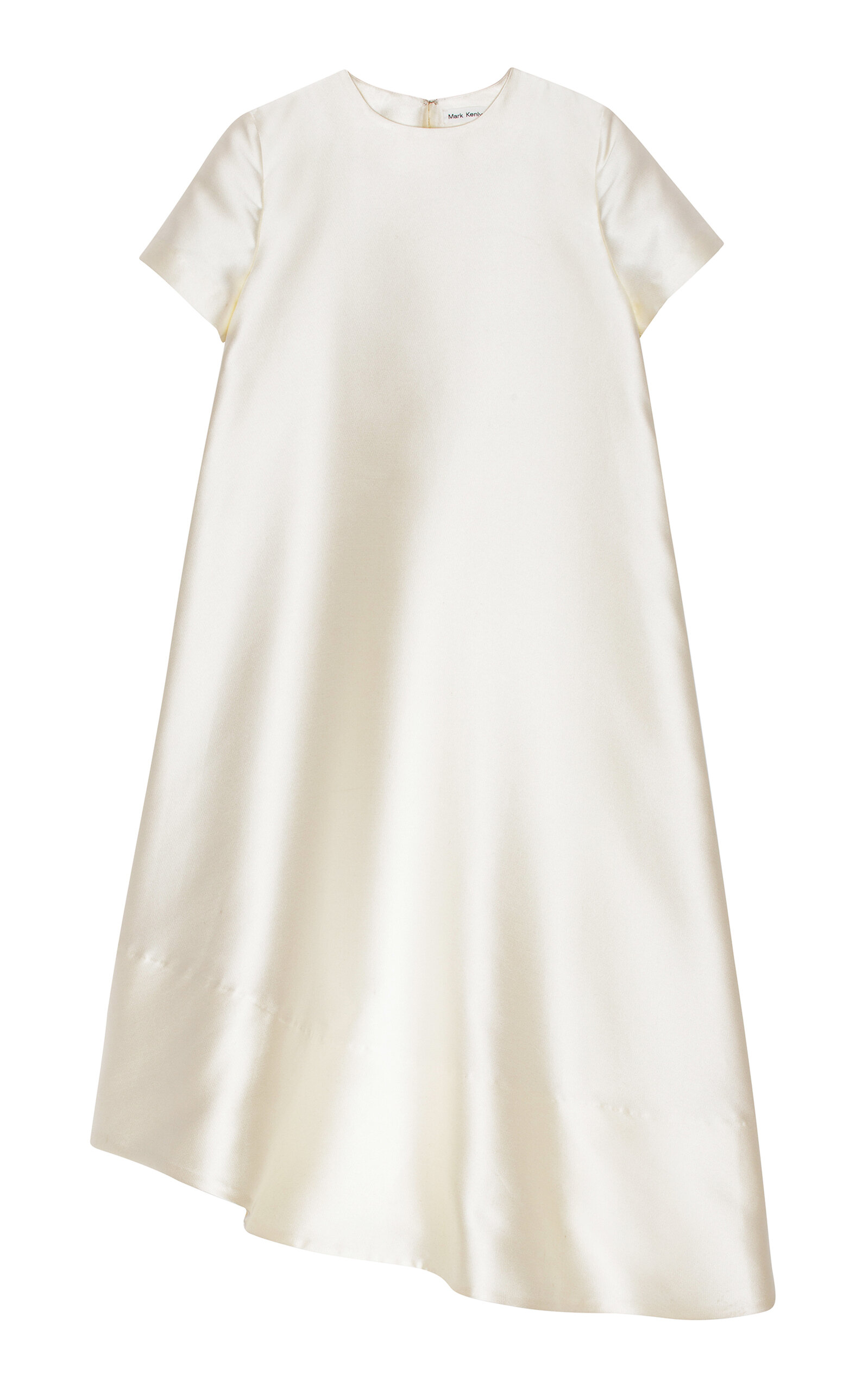Mark Kenly Domino Tan Doma Assymetrical Dress In Ivory