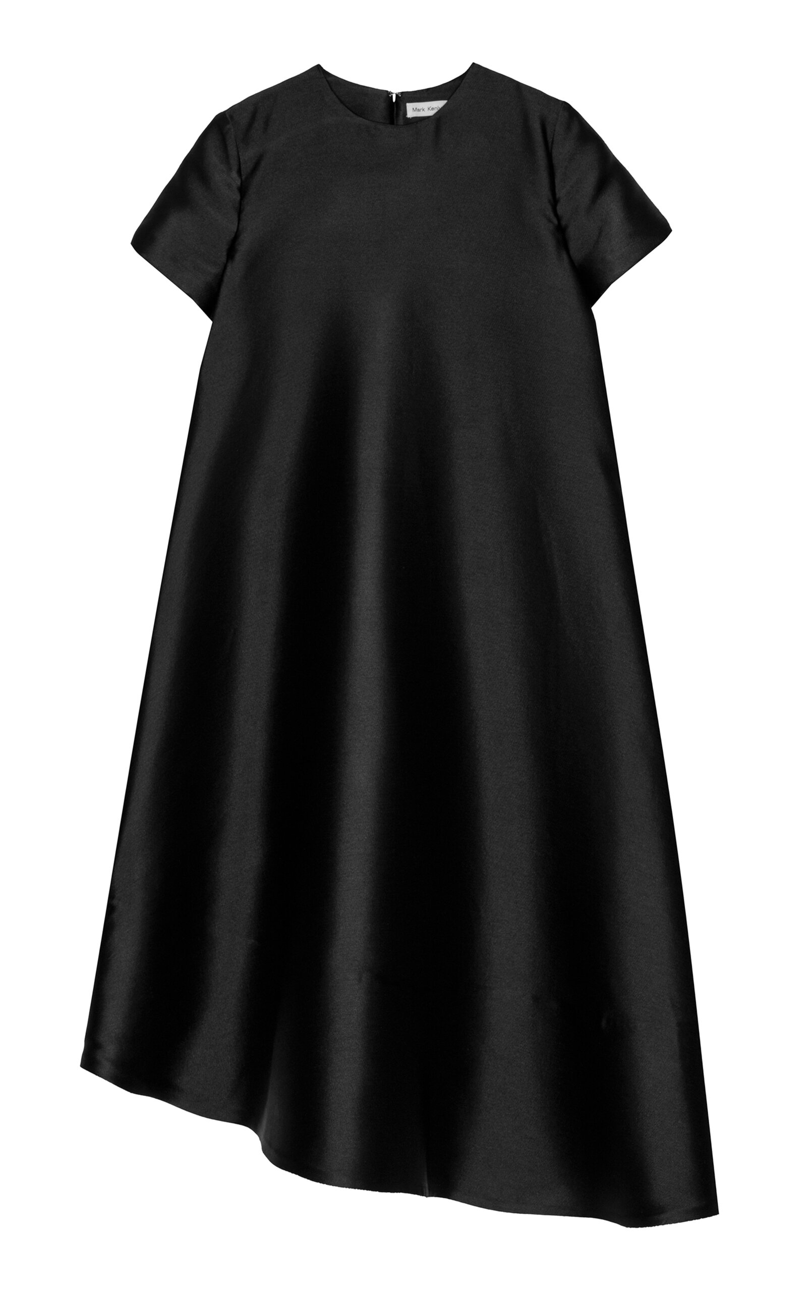 Mark Kenly Domino Tan Doma Assymetrical Dress In Black
