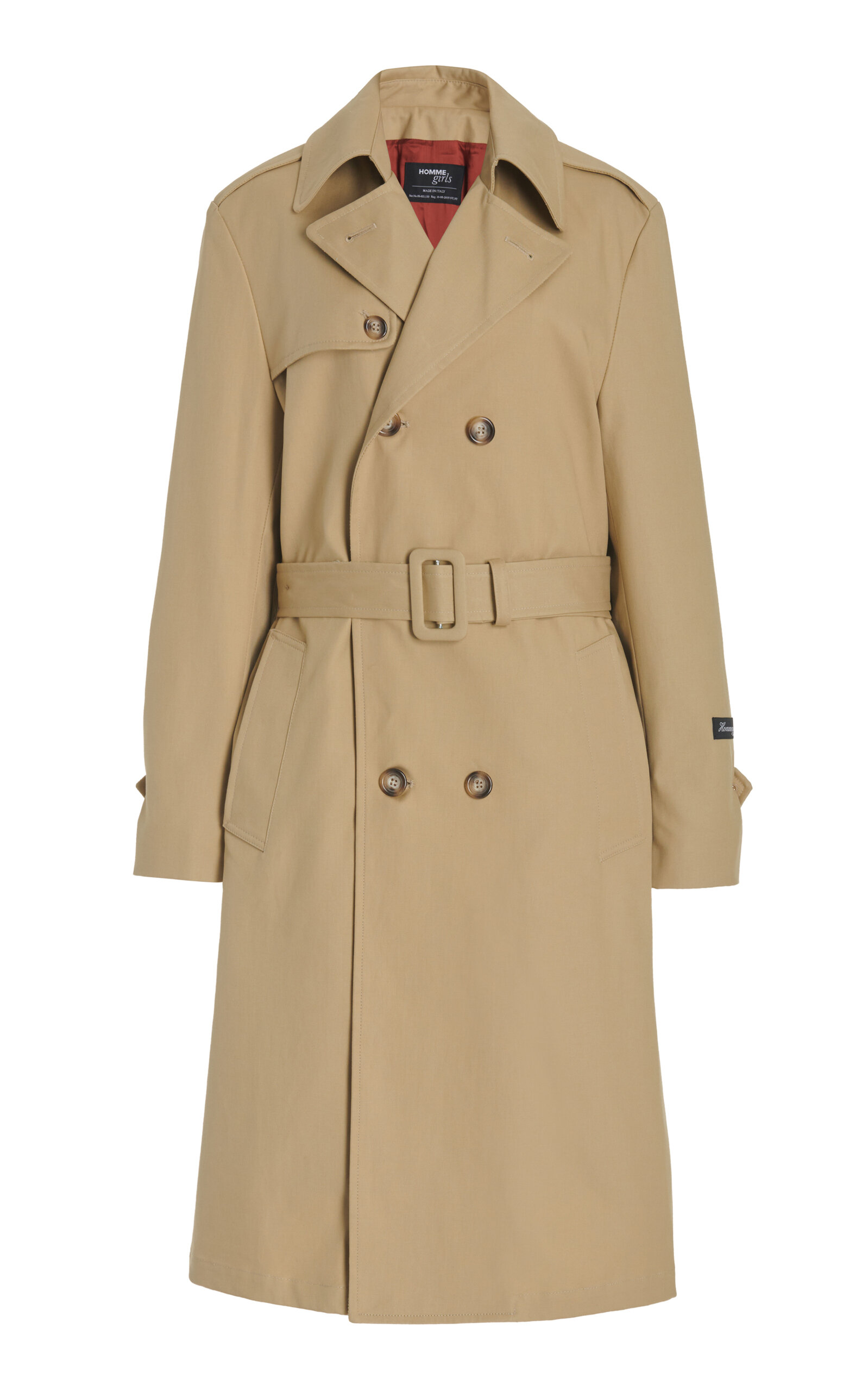 Hommegirls Women's Classic Trench Coat In Khaki