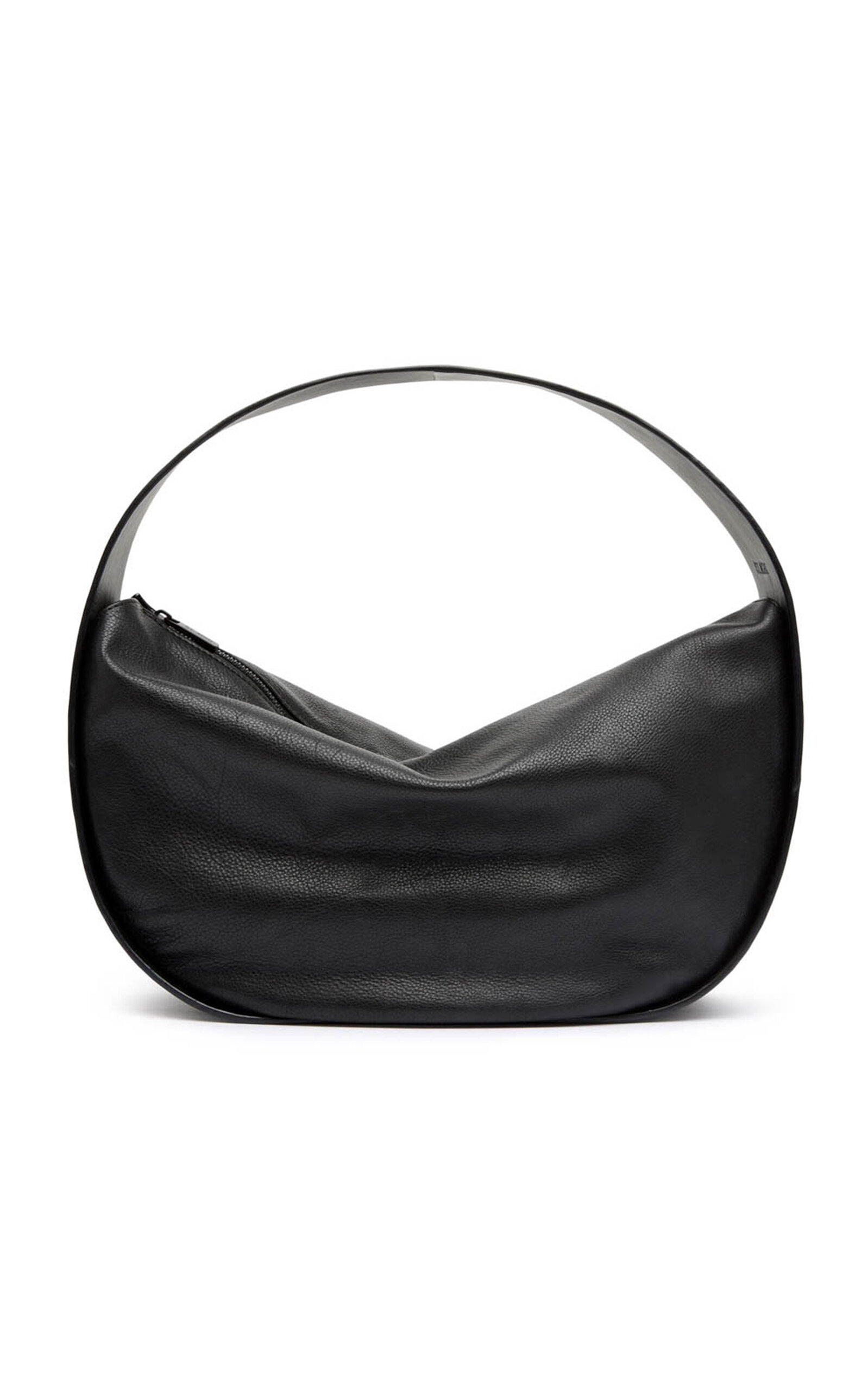 Soft Arc Leather Shoulder Bag