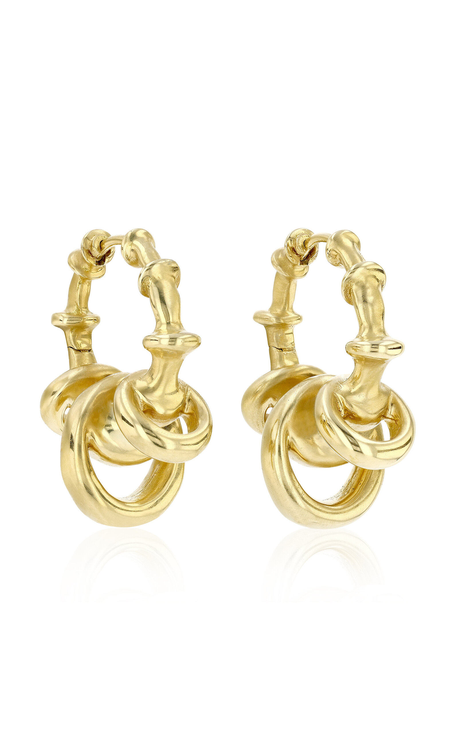 18k Yellow Gold Chrona Evo Hoops