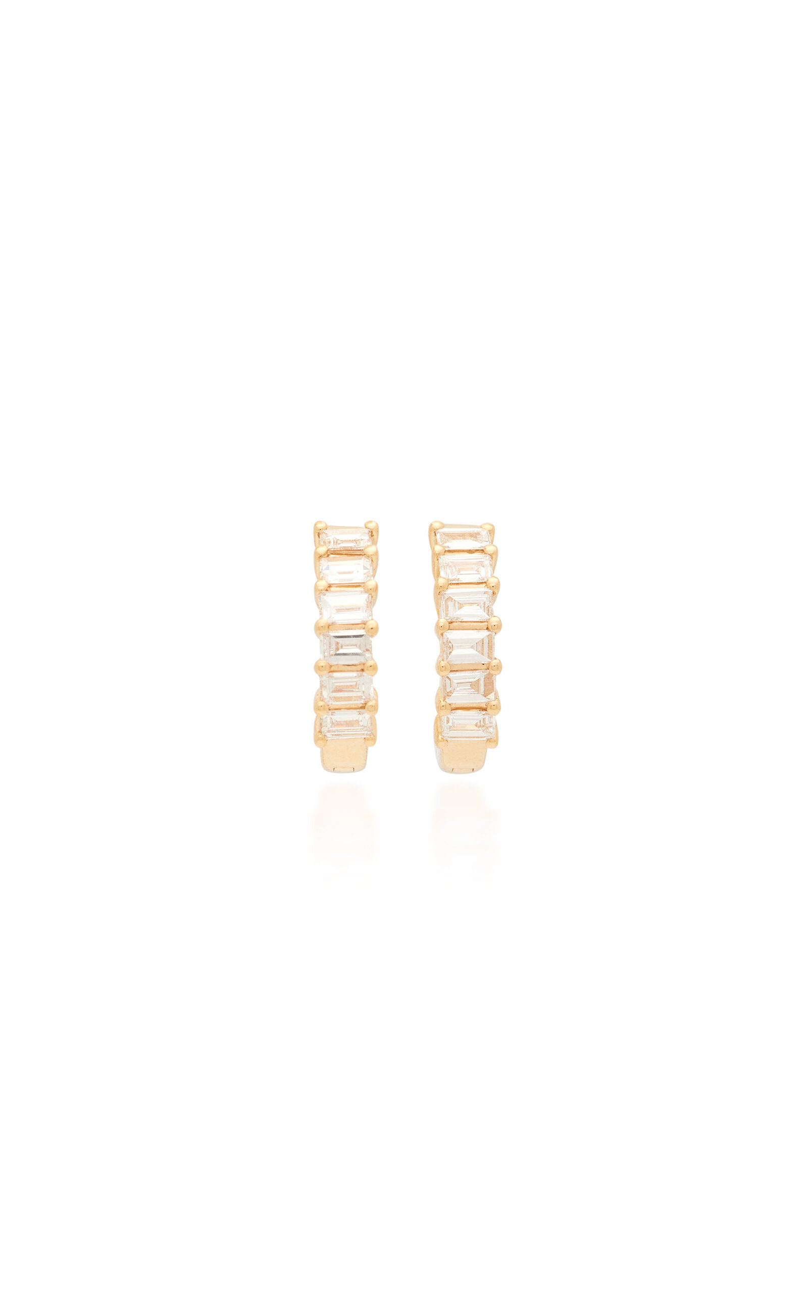 Ef Collection 14k Gold Diamond Earrings