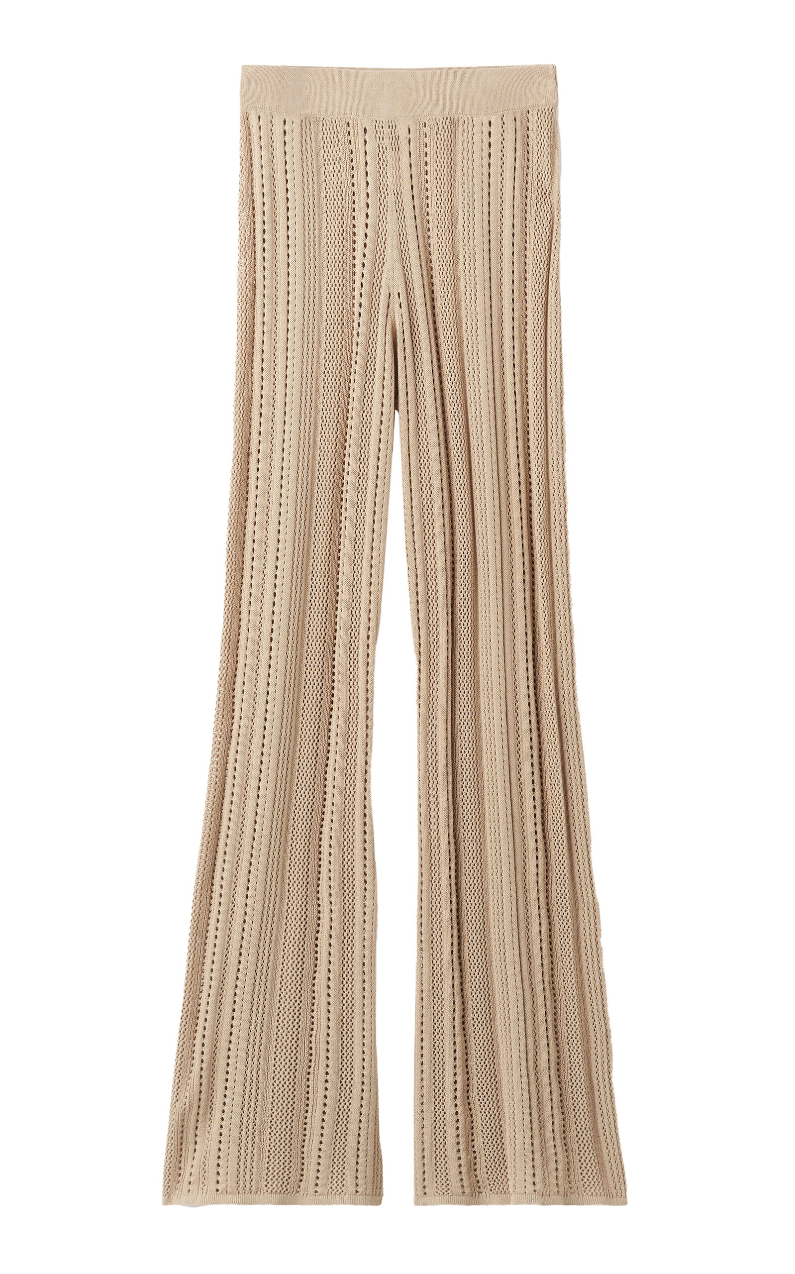 Kiraz Lace Knit Cotton-Blend Wide-Leg Pants
