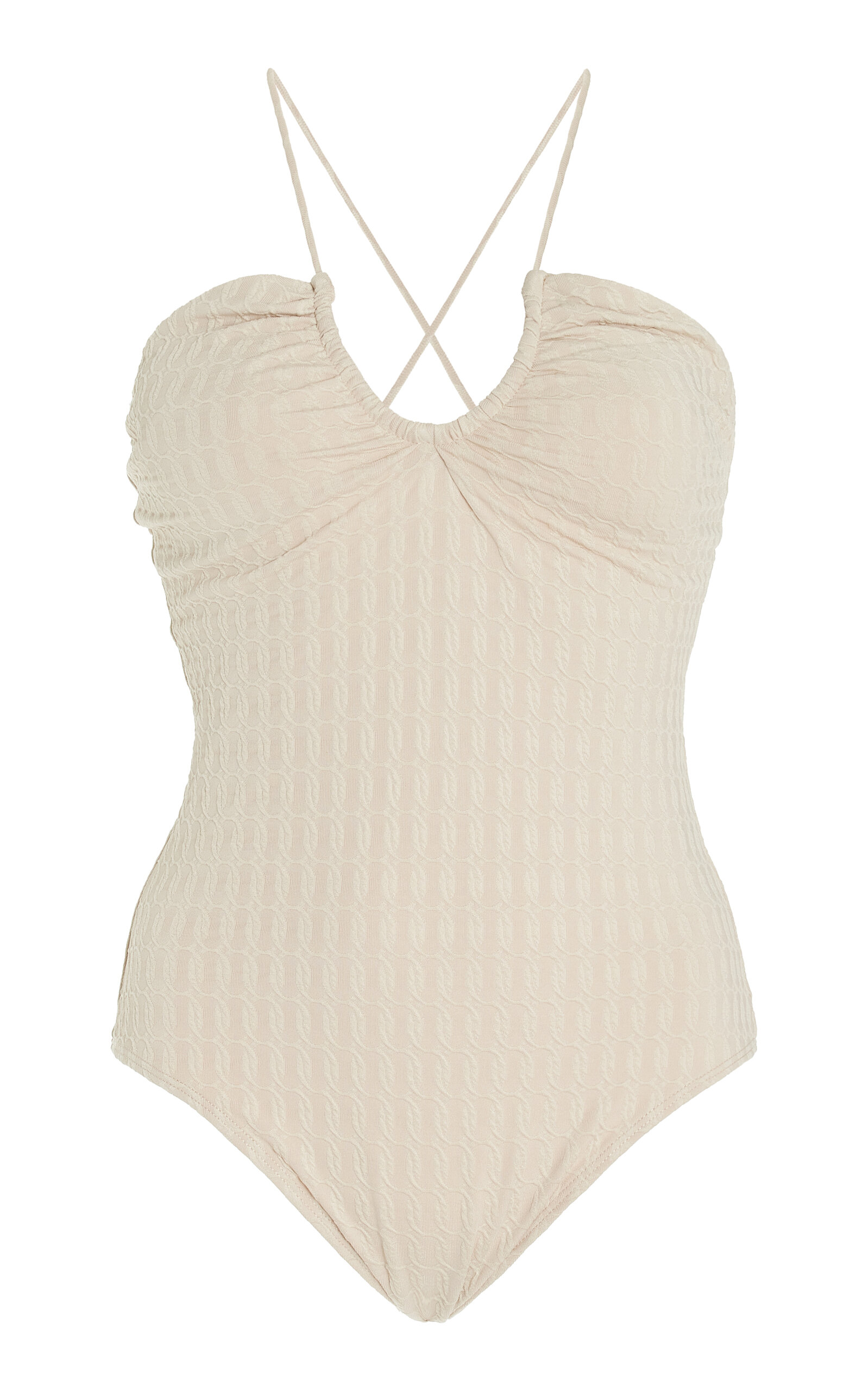 By Malene Birger Gypsea Jacquard Halter One-Piece Swimsuit - Women's Clothing