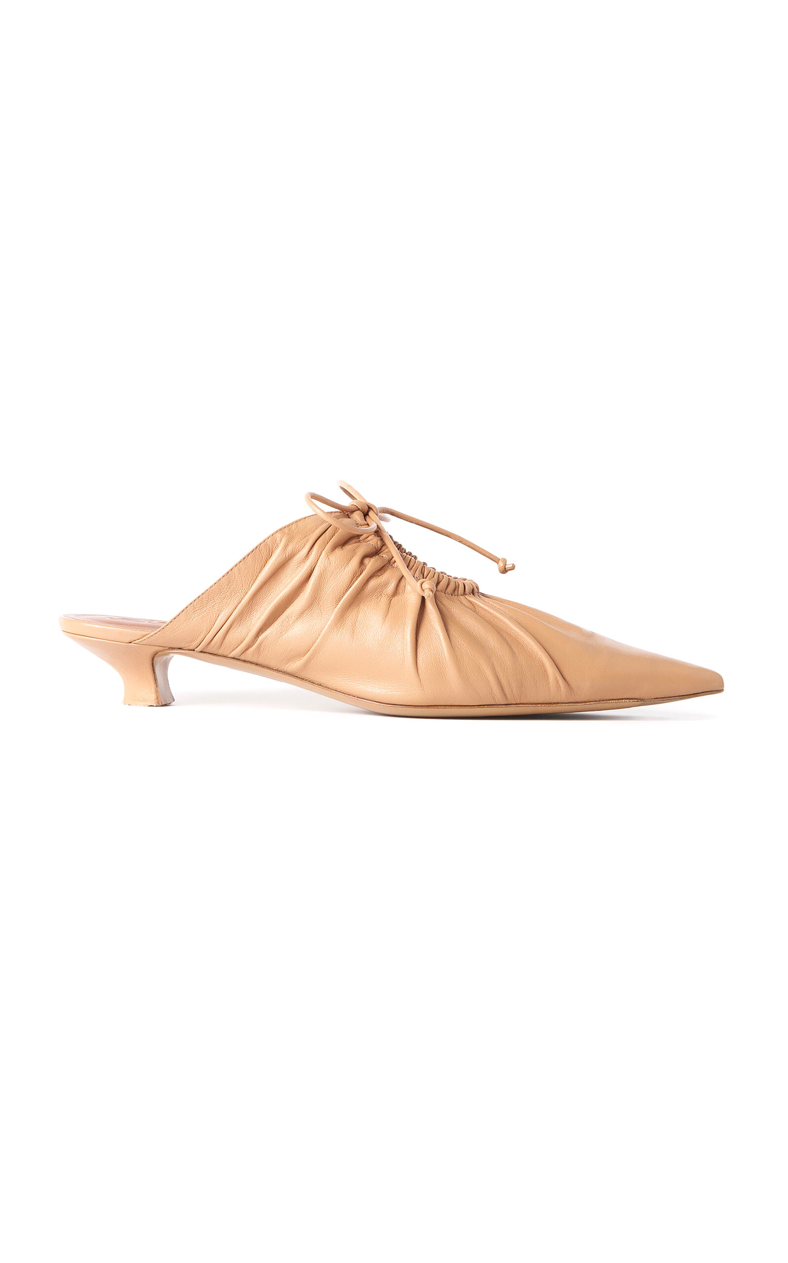 By Malene Birger Masey Leather Mules In Nude