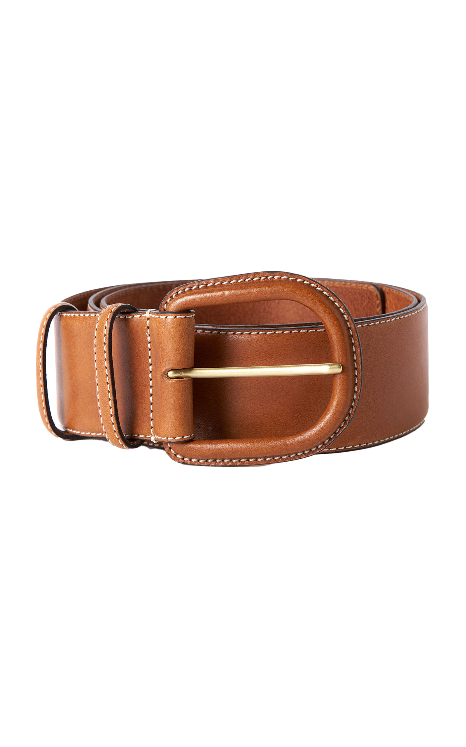 By Malene Birger Salinna Leather Belt In Brown