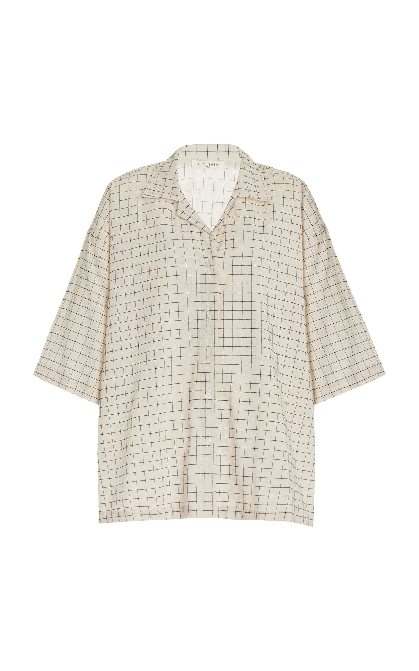 ELCE Exclusive Rae Checked Cotton-Blend Shirt