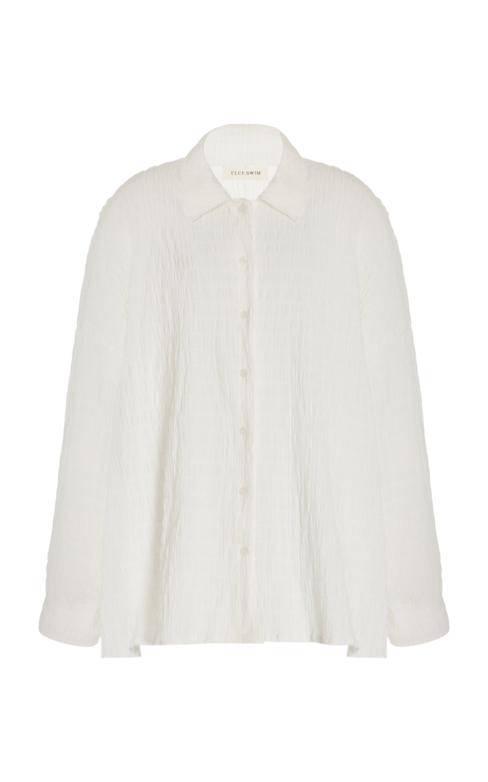 Elce Exclusive Harlee Cotton Gauze Shirt In White